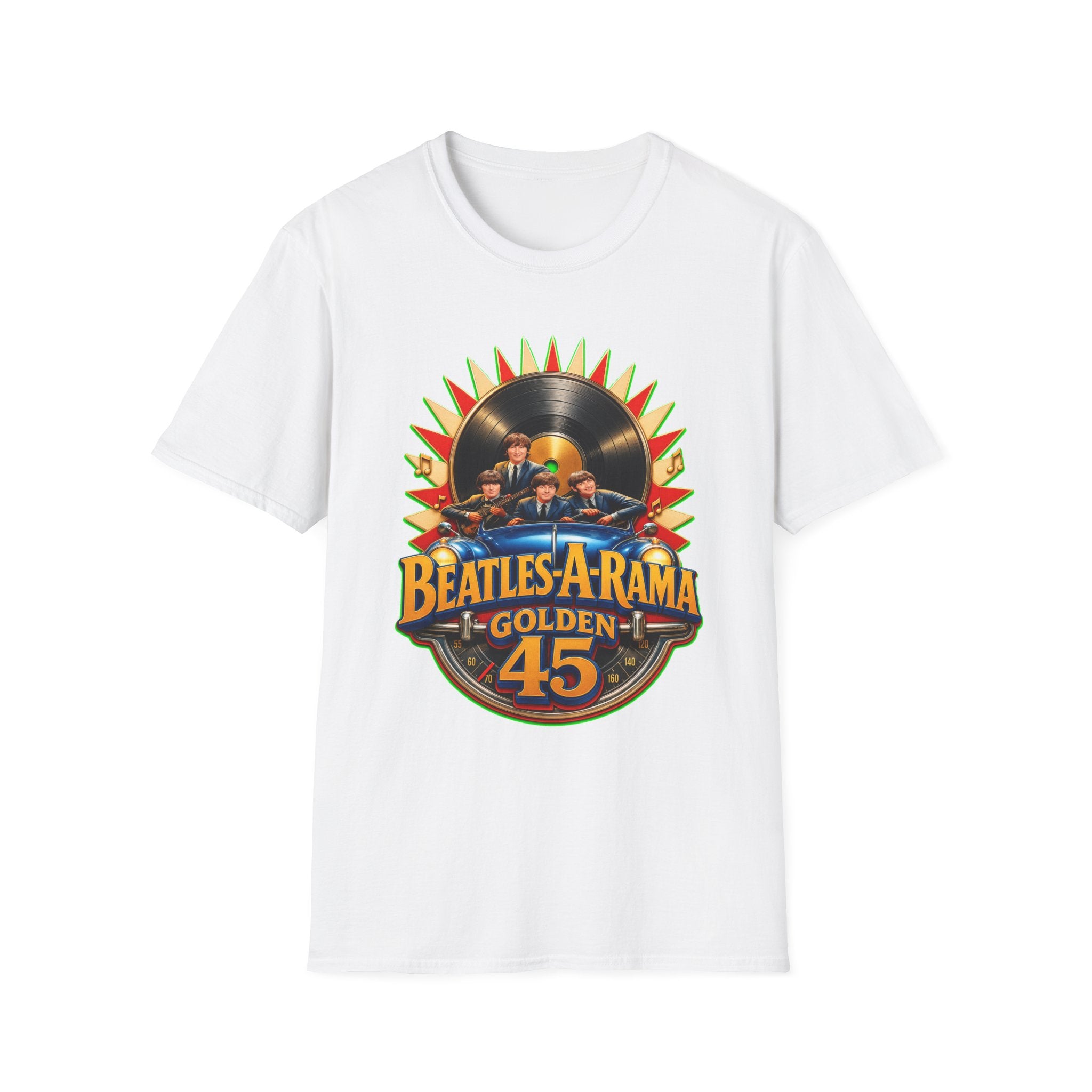 Beatles-A-Rama Golden 45 T-Shirt — Retro Vinyl Band Tee