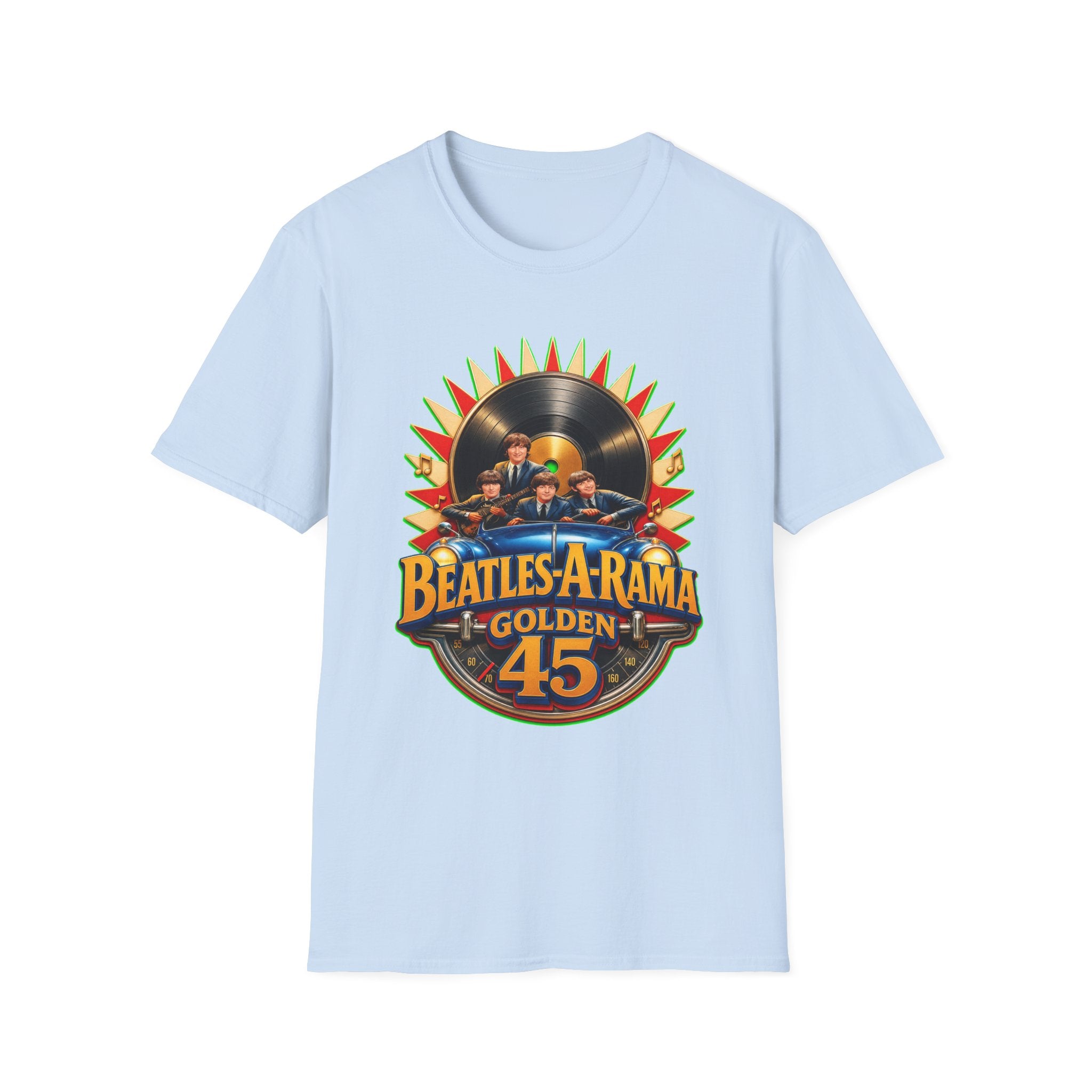 Beatles-A-Rama Golden 45 T-Shirt — Retro Vinyl Band Tee
