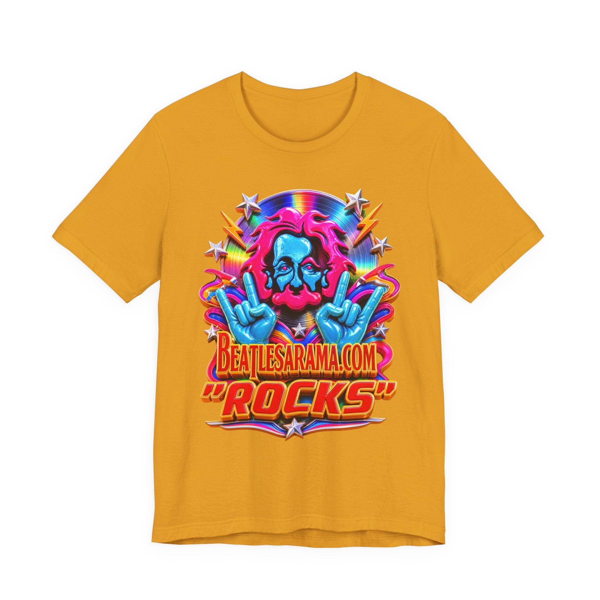 Beatlesarama.com "Rocks" T-Shirt — Retro Psychedelic Band Tee