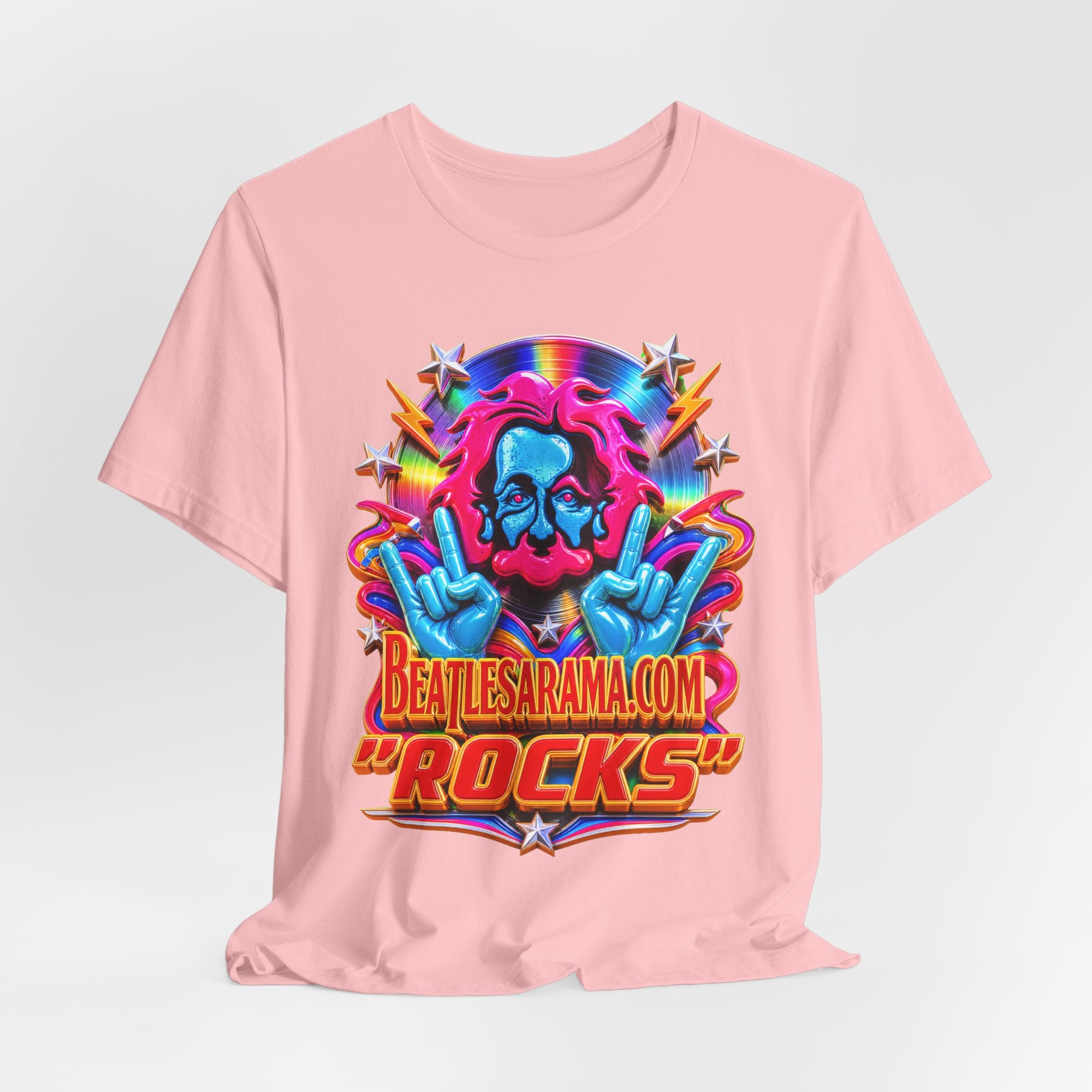 Beatlesarama.com "Rocks" T-Shirt — Retro Psychedelic Band Tee