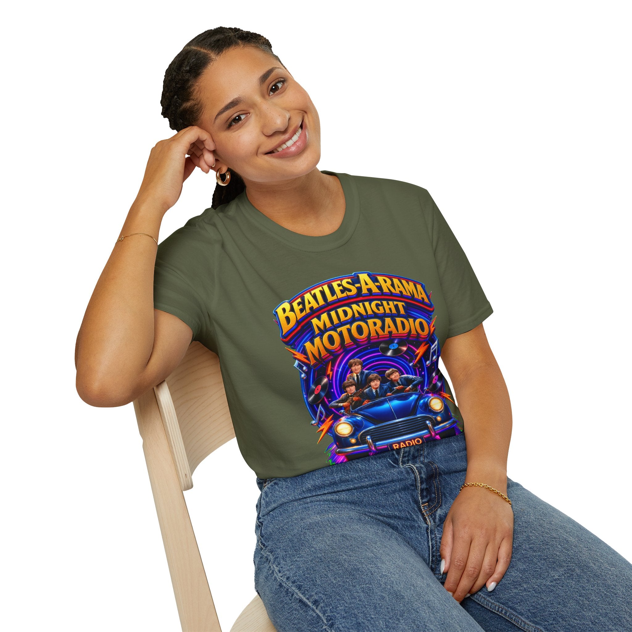 Beatles-A-Rama "Midnight Motoradio" T-Shirt — Vintage Rock Band Tee