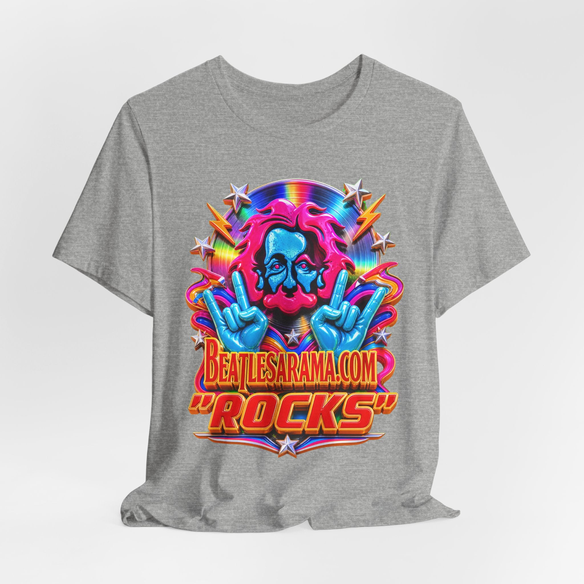 Beatlesarama.com "Rocks" T-Shirt — Retro Psychedelic Band Tee