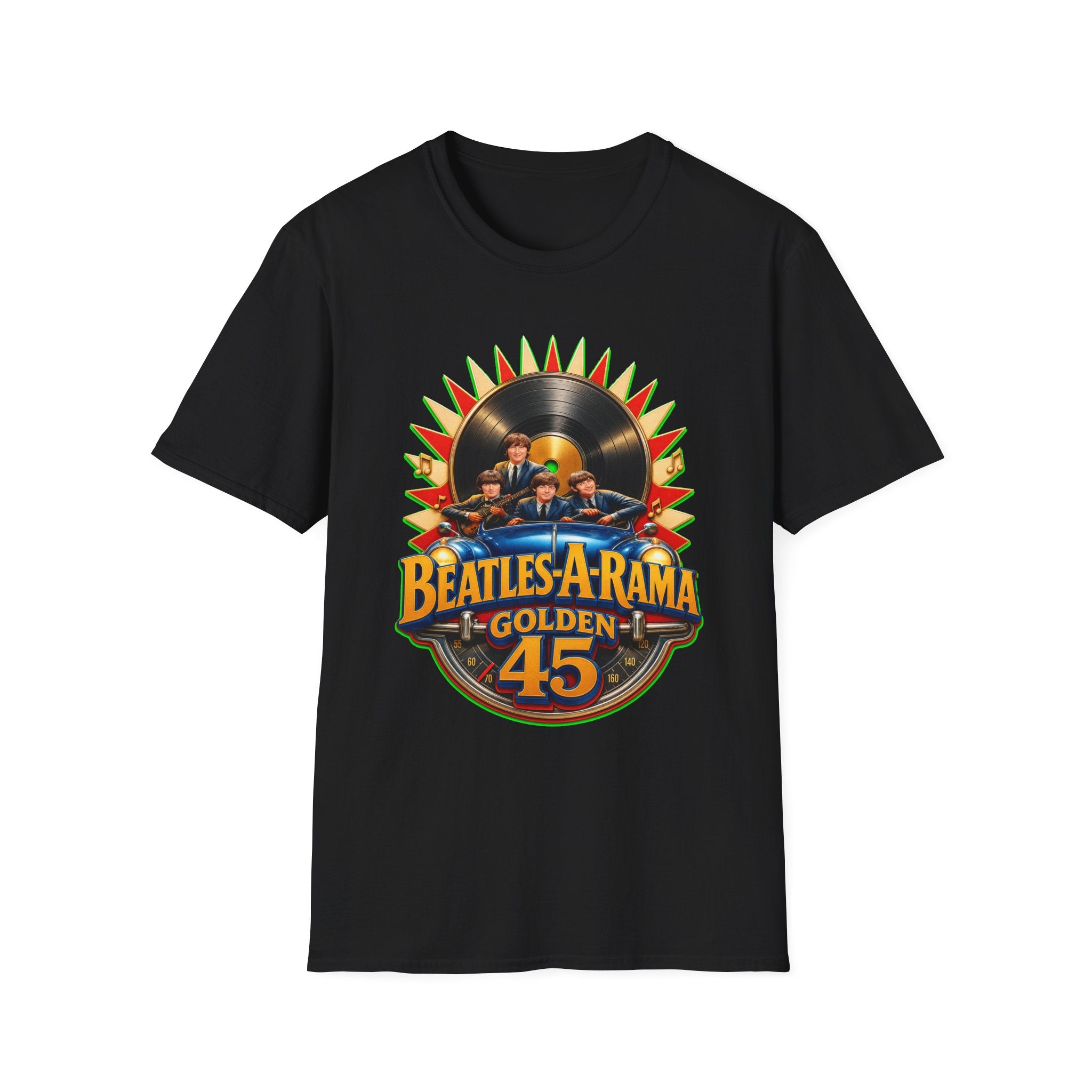Beatles-A-Rama Golden 45 T-Shirt — Retro Vinyl Band Tee