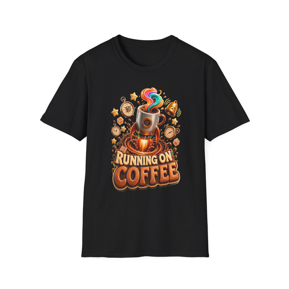 Running on Coffee T-Shirt — Funny Coffee Lover Tee