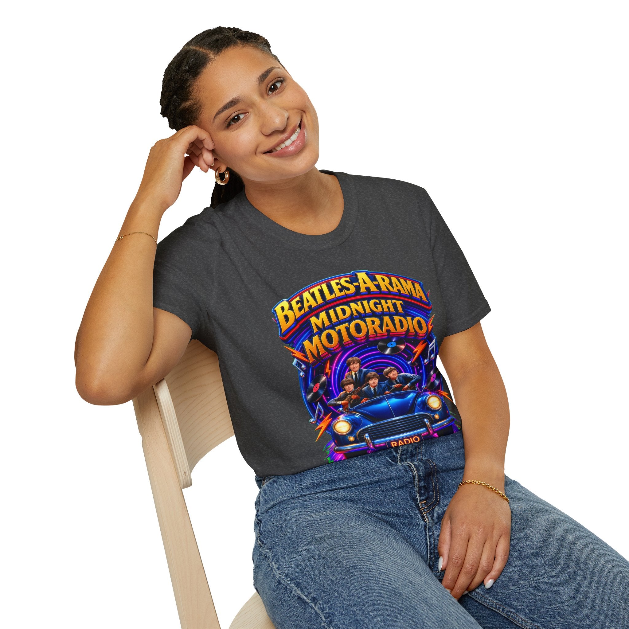 Beatles-A-Rama "Midnight Motoradio" T-Shirt — Vintage Rock Band Tee