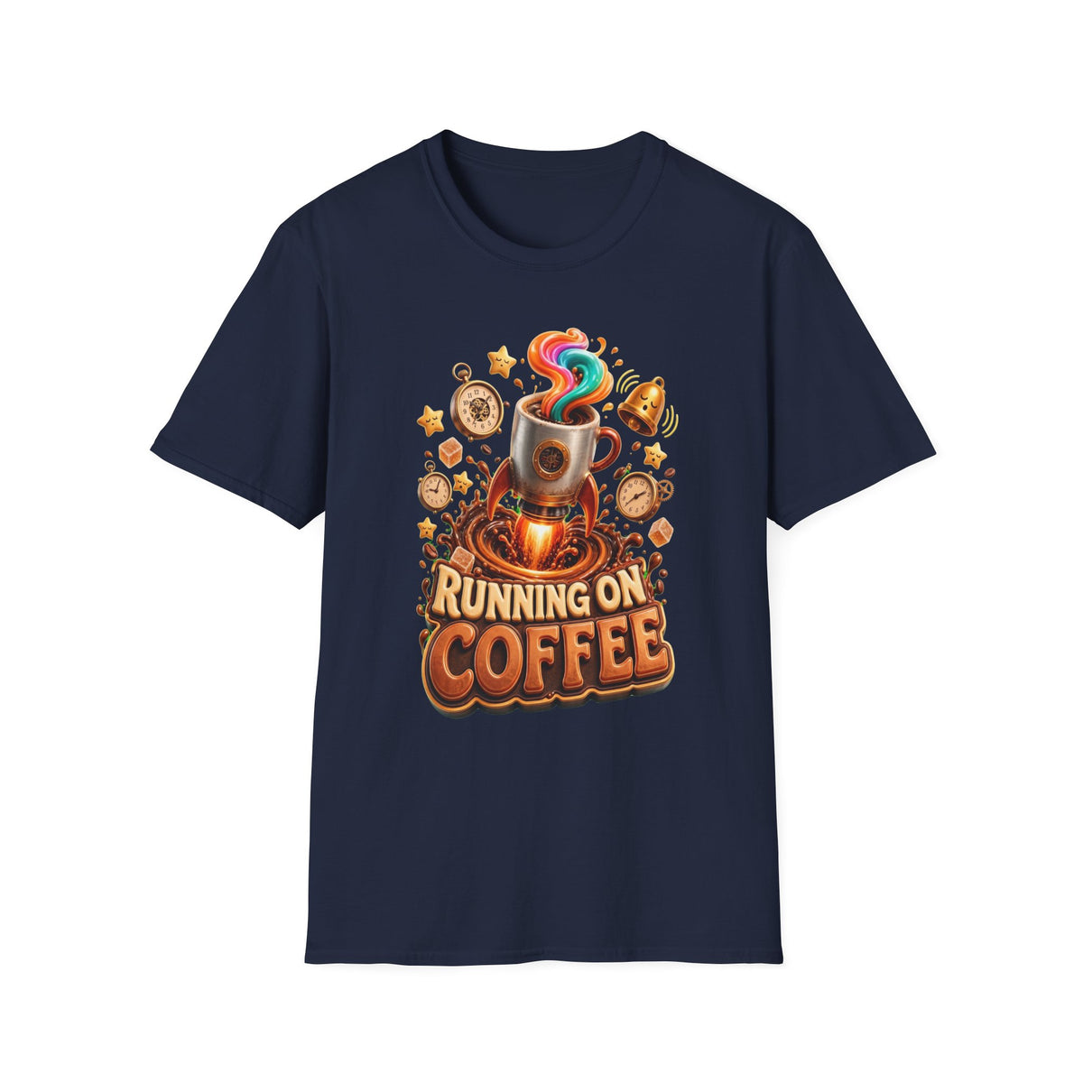 Running on Coffee T-Shirt — Funny Coffee Lover Tee
