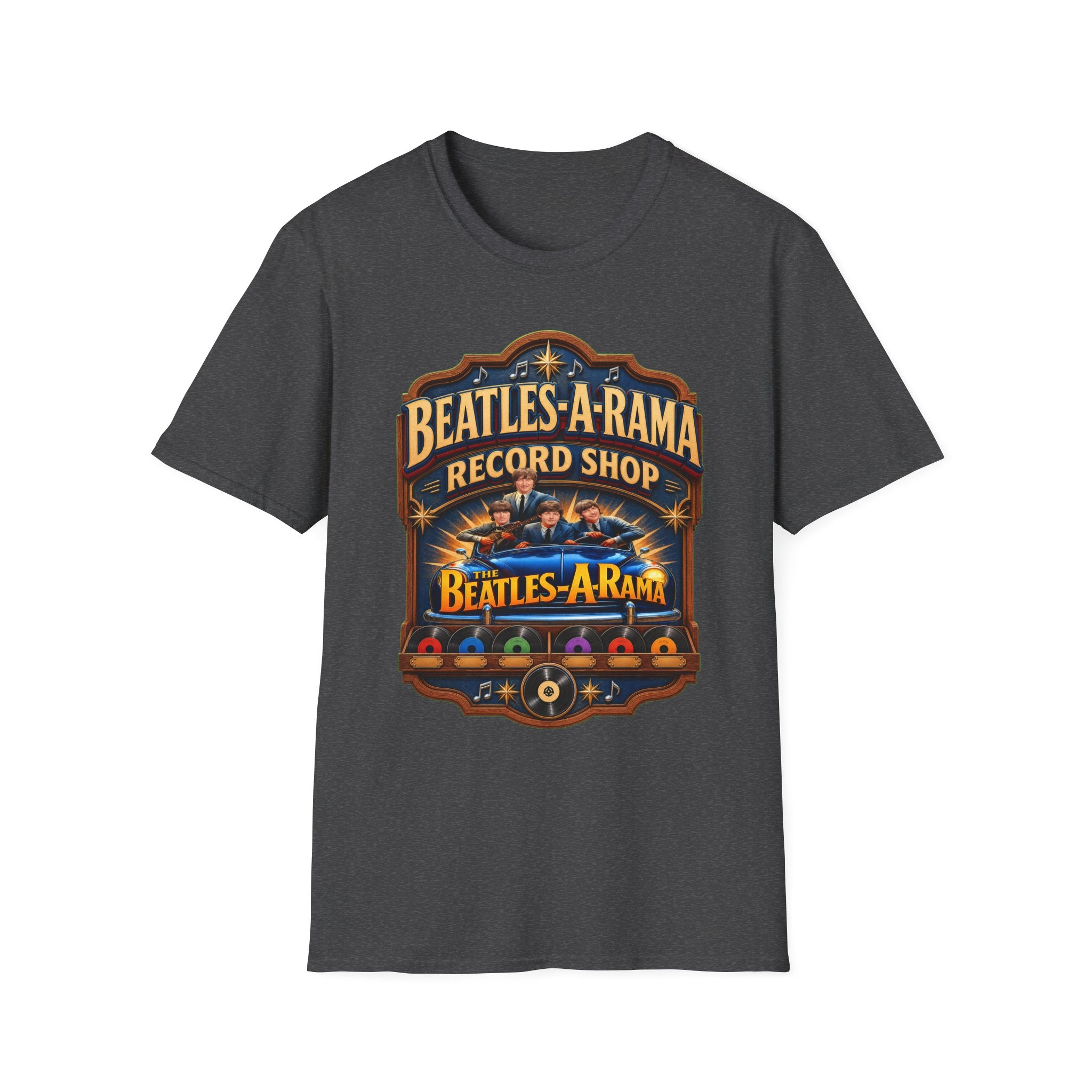 Beatles‑A‑Rama Vintage Record Shop Graphic Tee