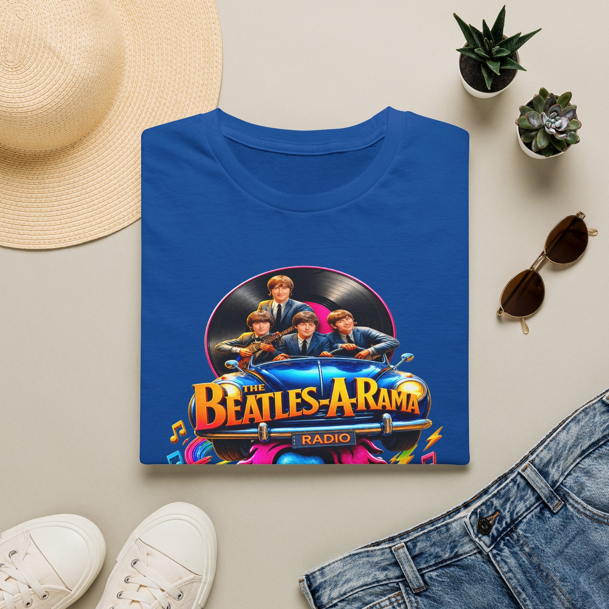 Beatles-A-Rama Retro Rock & Roll Ride Tee