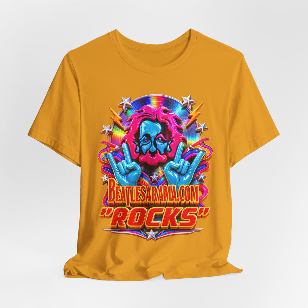Beatlesarama.com "Rocks" T-Shirt — Retro Psychedelic Band Tee