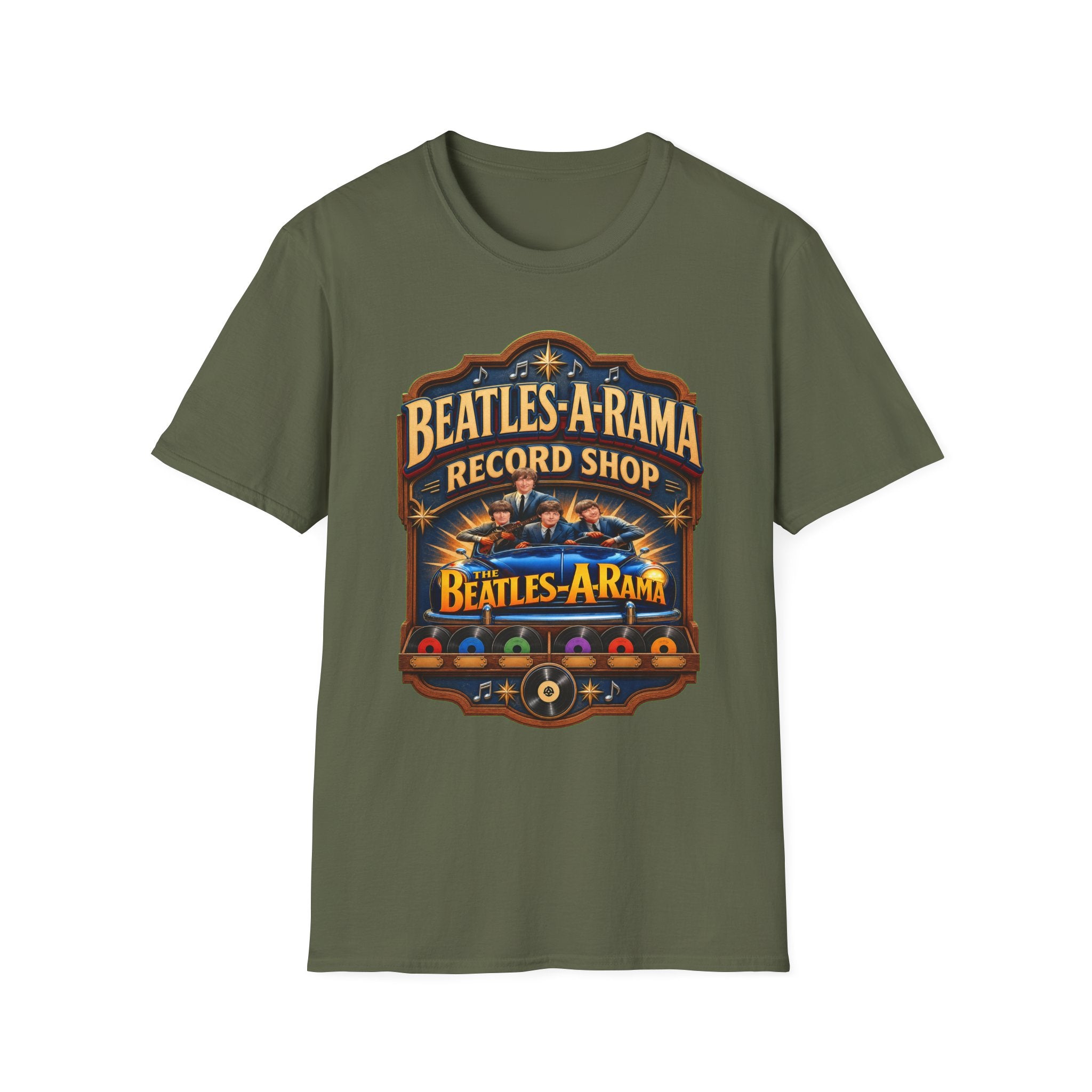 Beatles‑A‑Rama Vintage Record Shop Graphic Tee