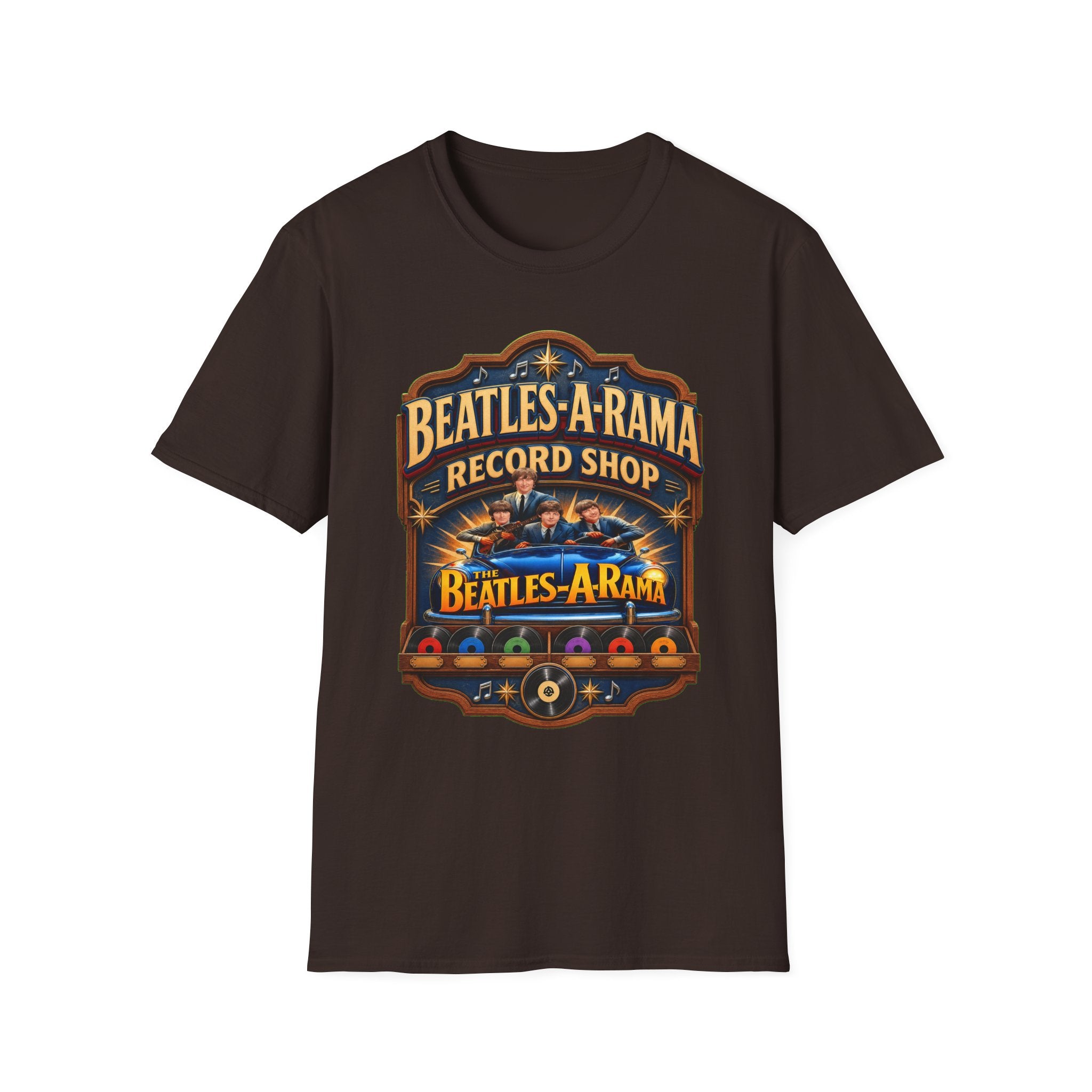 Beatles‑A‑Rama Vintage Record Shop Graphic Tee