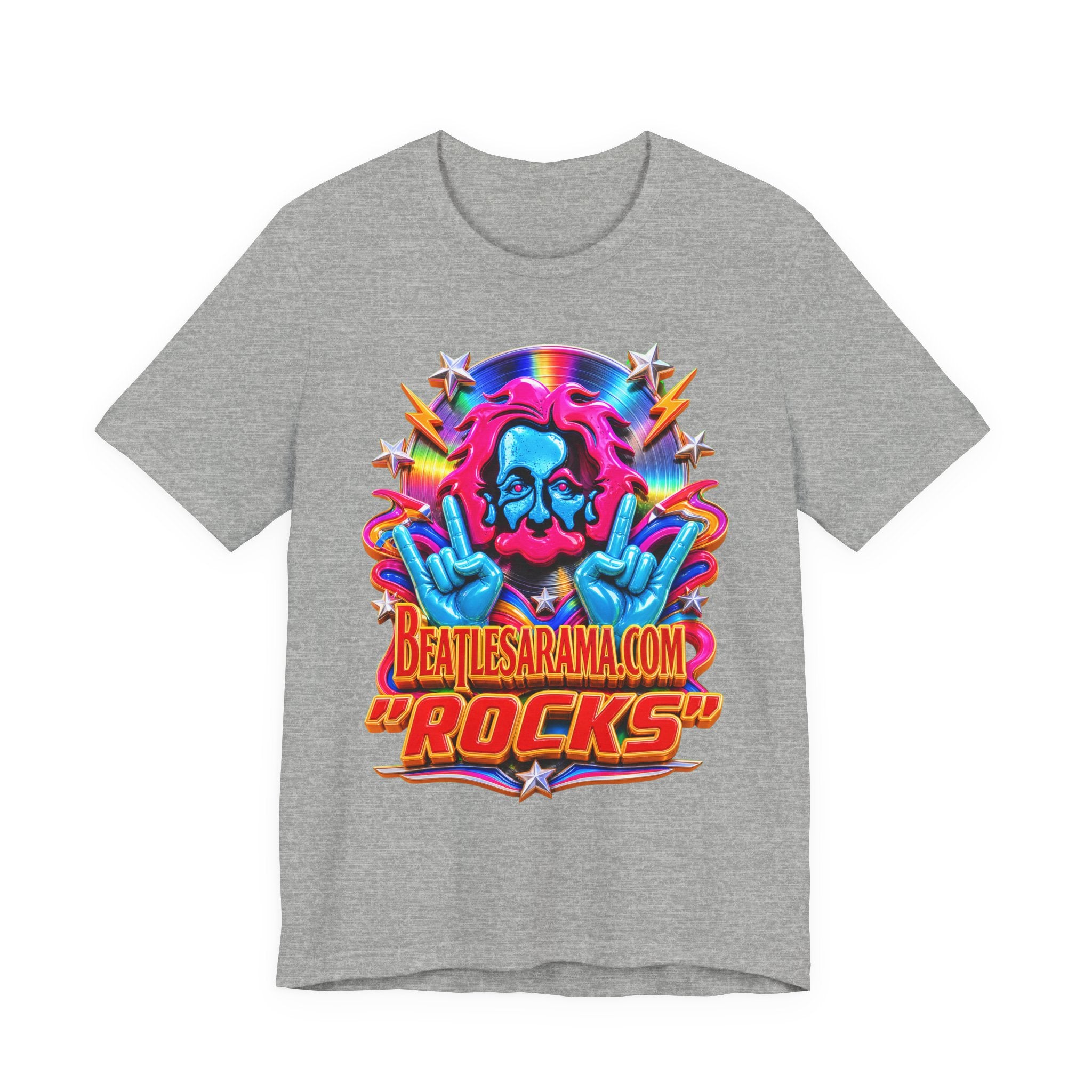 Beatlesarama.com "Rocks" T-Shirt — Retro Psychedelic Band Tee