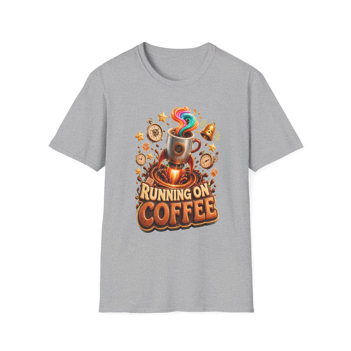 Running on Coffee T-Shirt — Funny Coffee Lover Tee