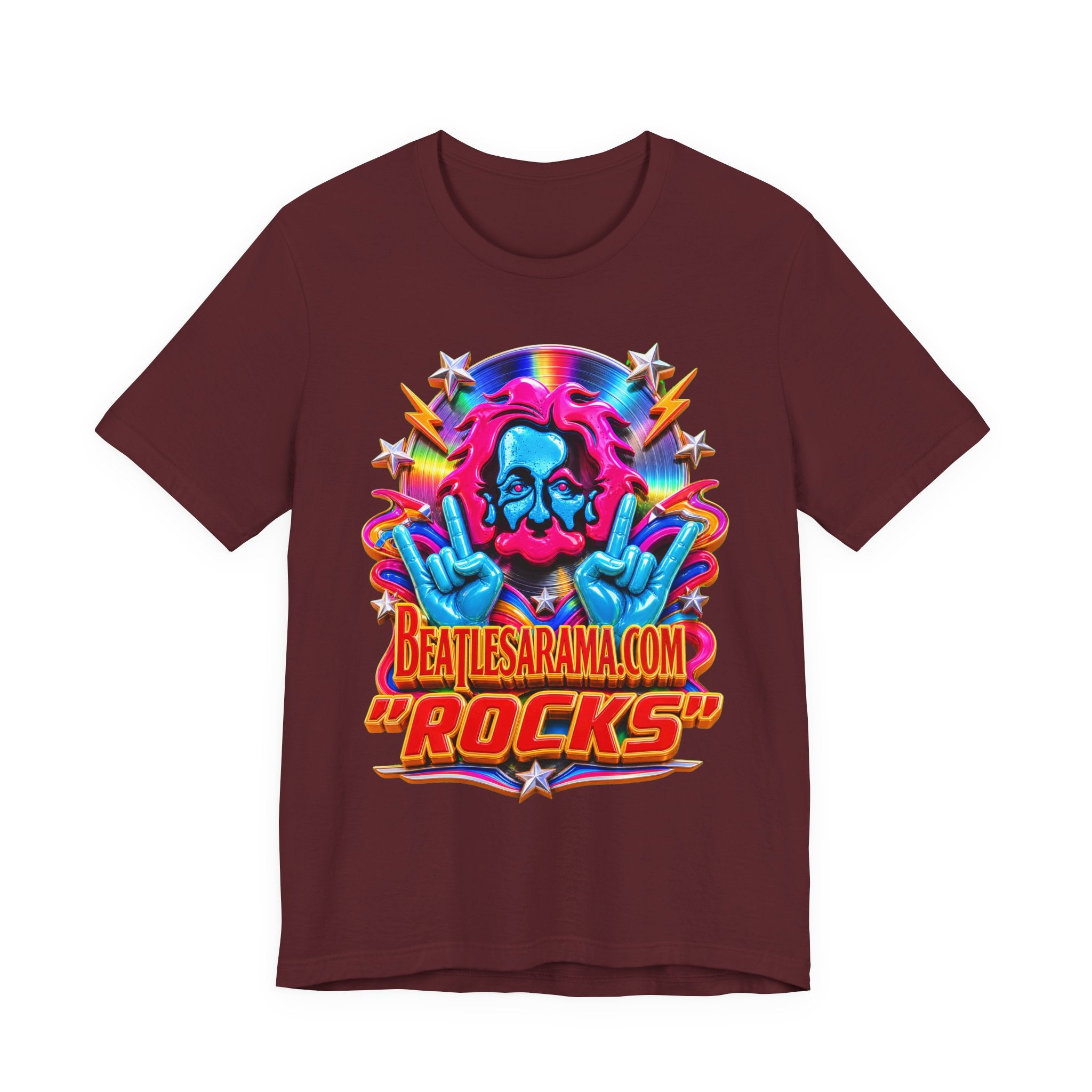 Beatlesarama.com "Rocks" T-Shirt — Retro Psychedelic Band Tee