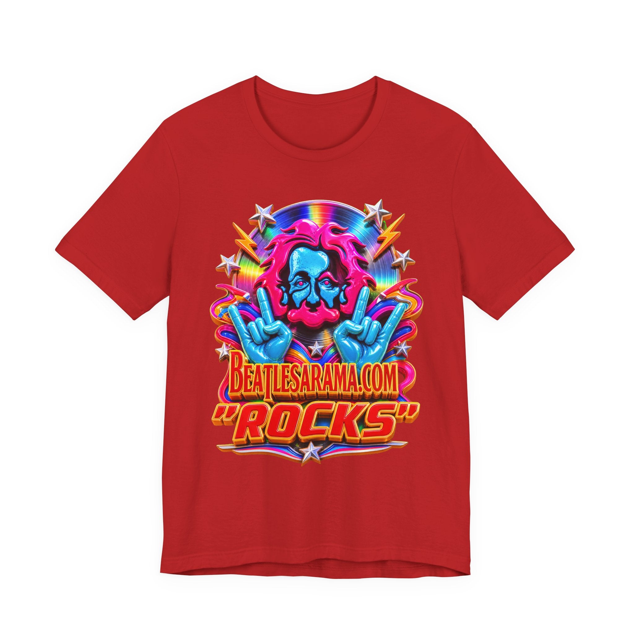 Beatlesarama.com "Rocks" T-Shirt — Retro Psychedelic Band Tee
