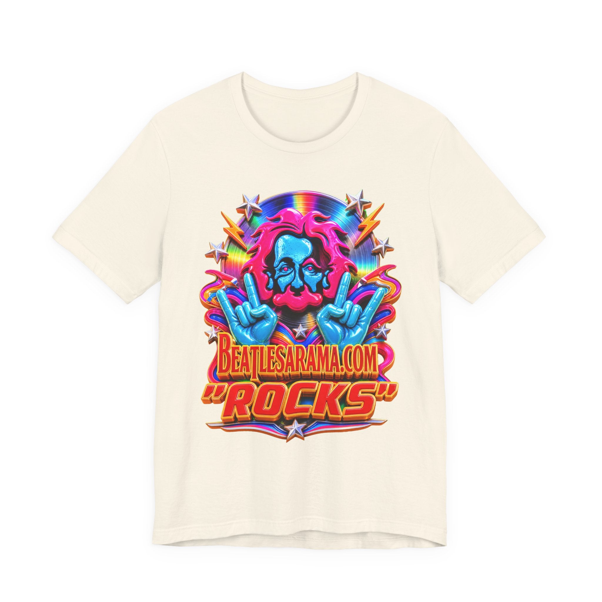 Beatlesarama.com "Rocks" T-Shirt — Retro Psychedelic Band Tee