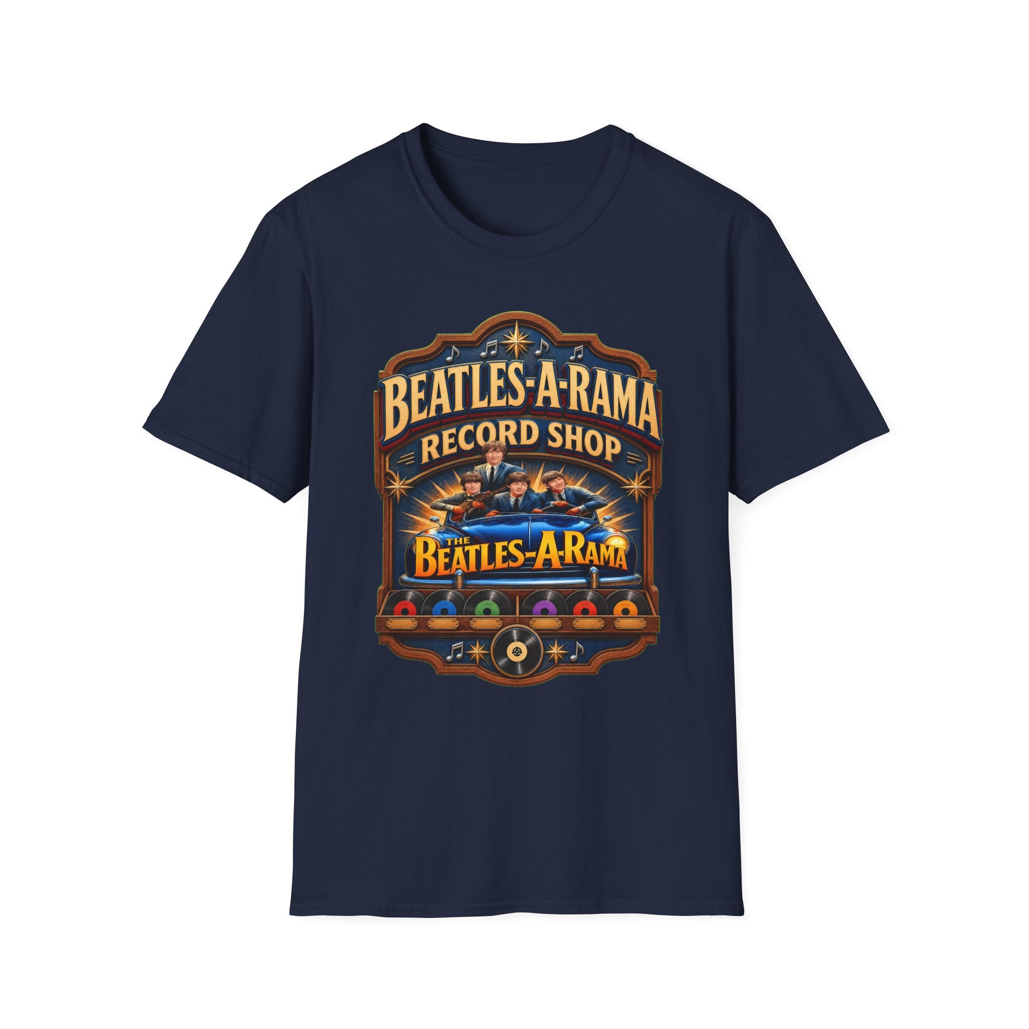 Beatles‑A‑Rama Vintage Record Shop Graphic Tee