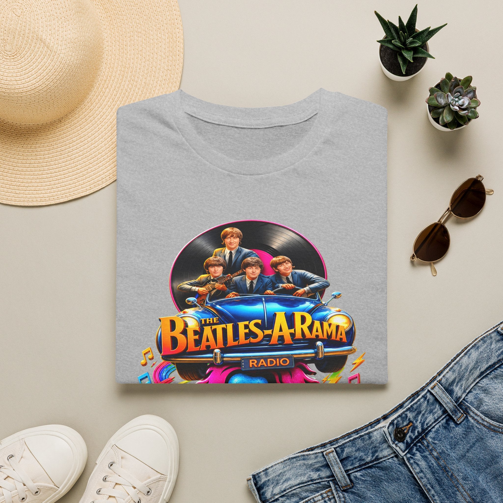 Beatles-A-Rama Retro Rock & Roll Ride Tee