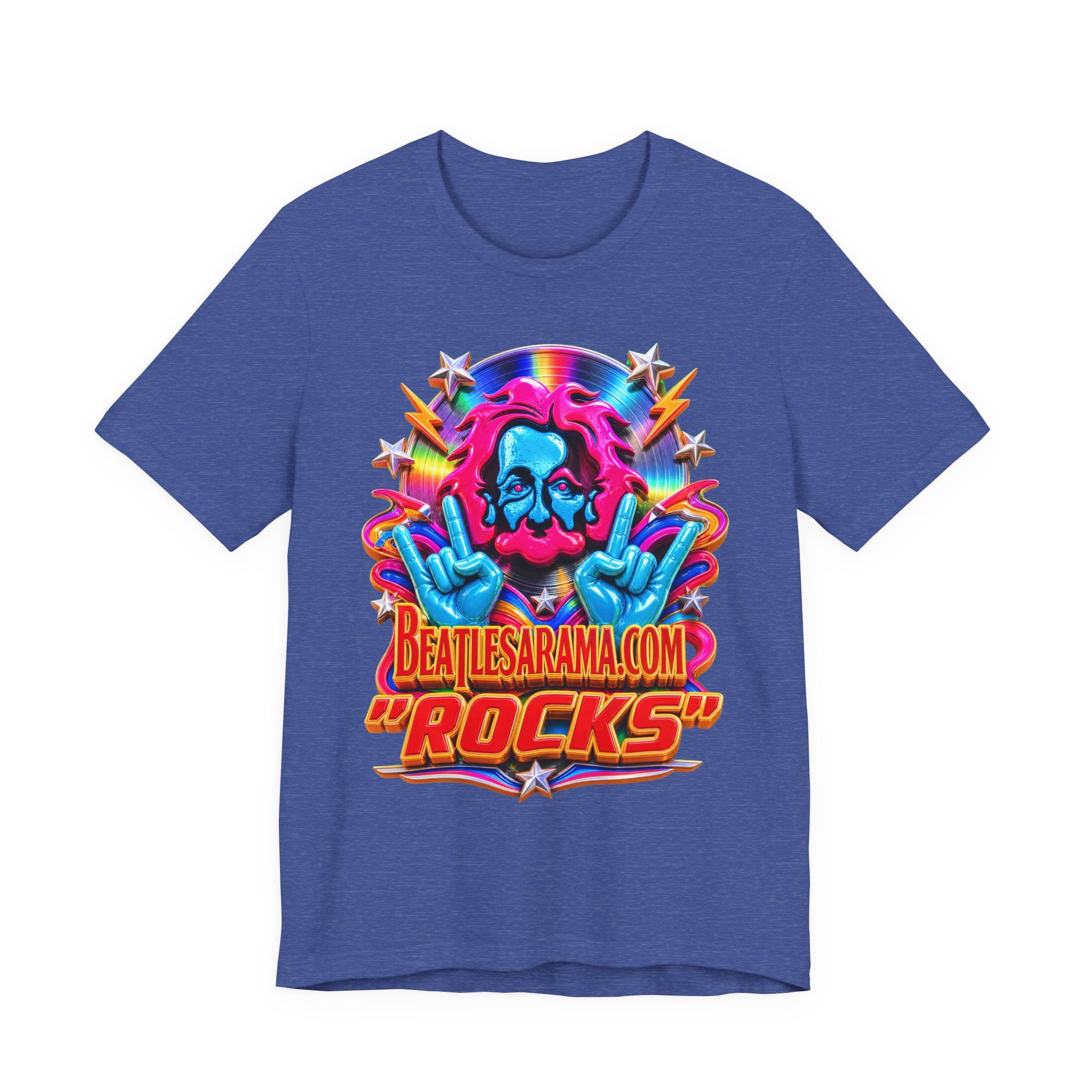 Beatlesarama.com "Rocks" T-Shirt — Retro Psychedelic Band Tee