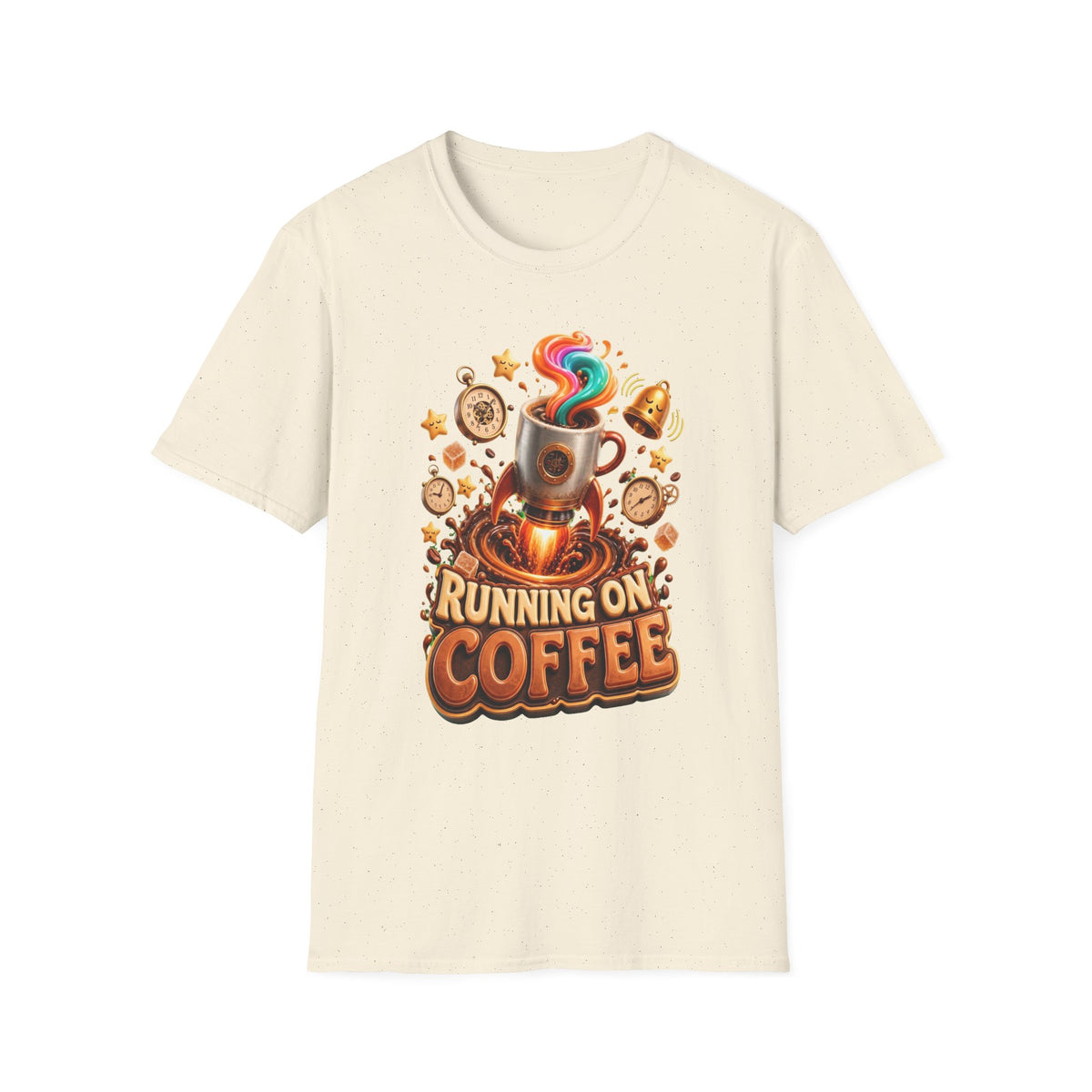 Running on Coffee T-Shirt — Funny Coffee Lover Tee
