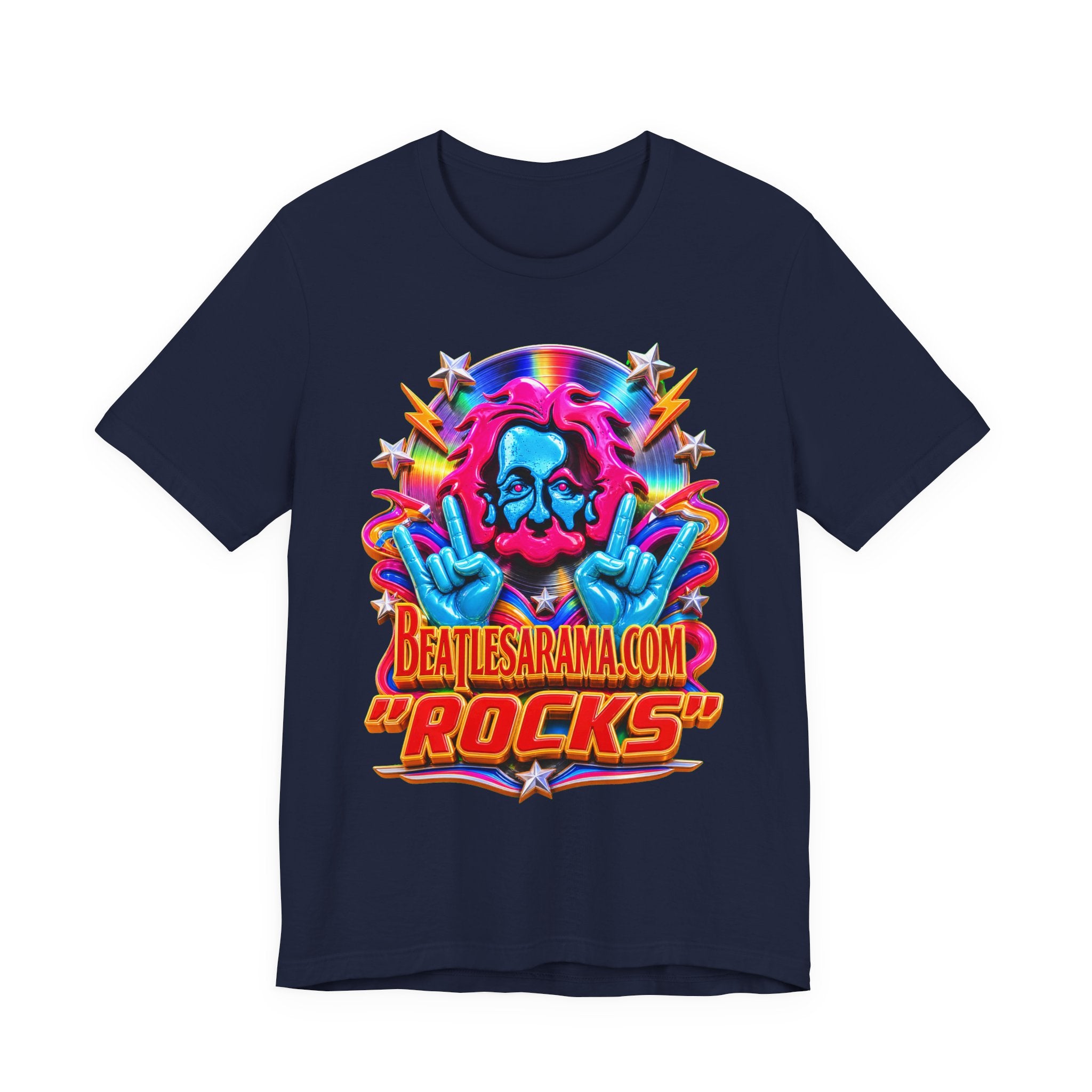 Beatlesarama.com "Rocks" T-Shirt — Retro Psychedelic Band Tee
