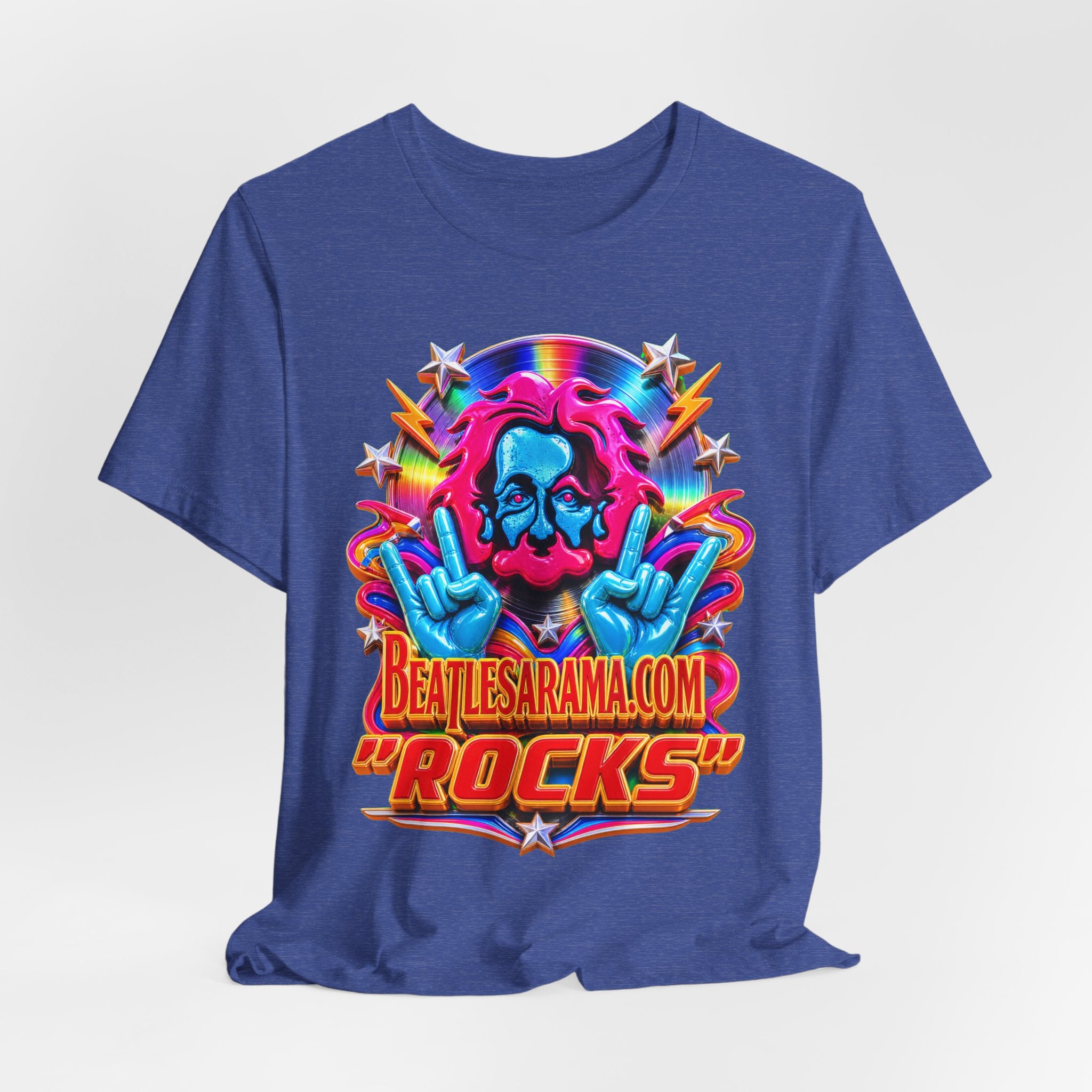 Beatlesarama.com "Rocks" T-Shirt — Retro Psychedelic Band Tee