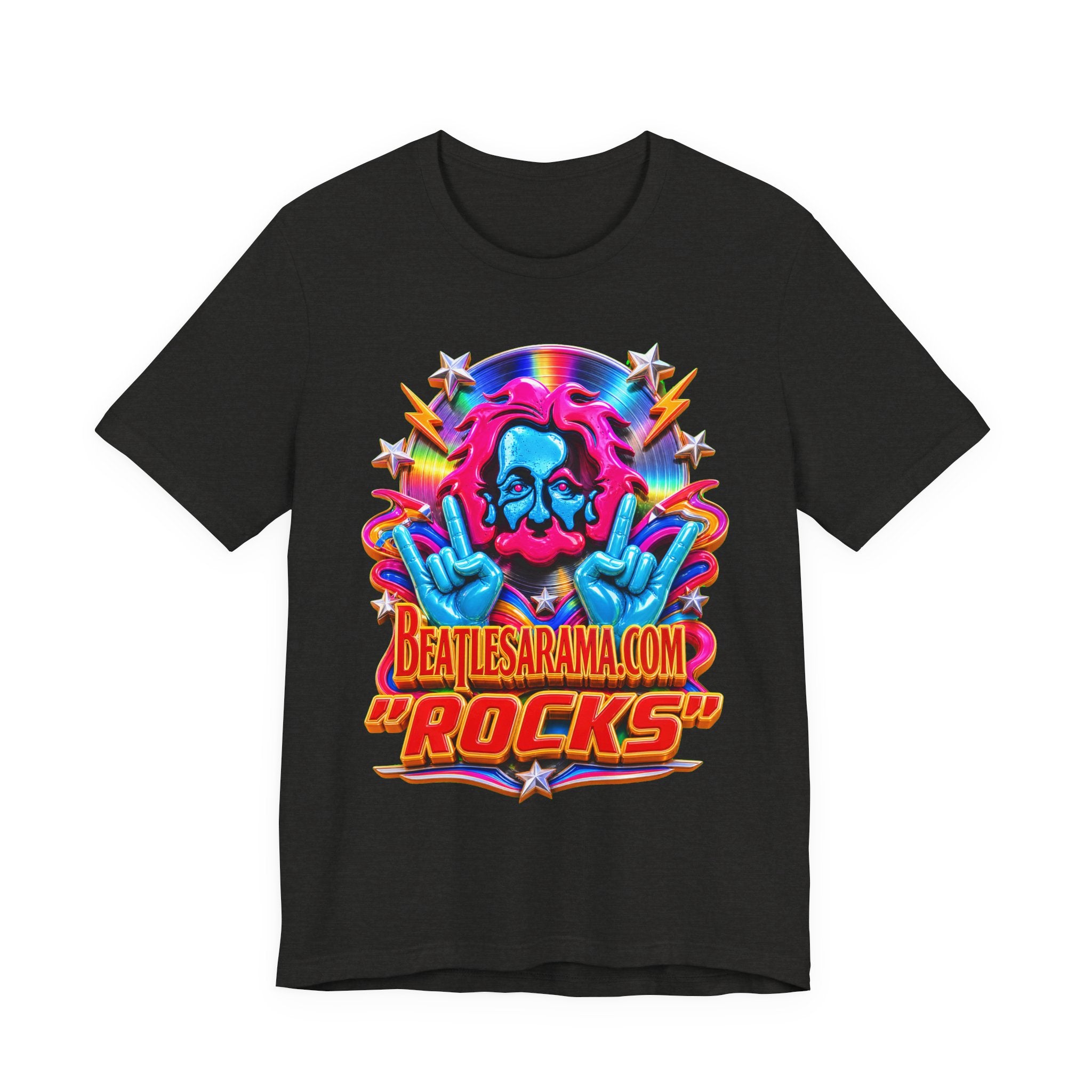 Beatlesarama.com "Rocks" T-Shirt — Retro Psychedelic Band Tee