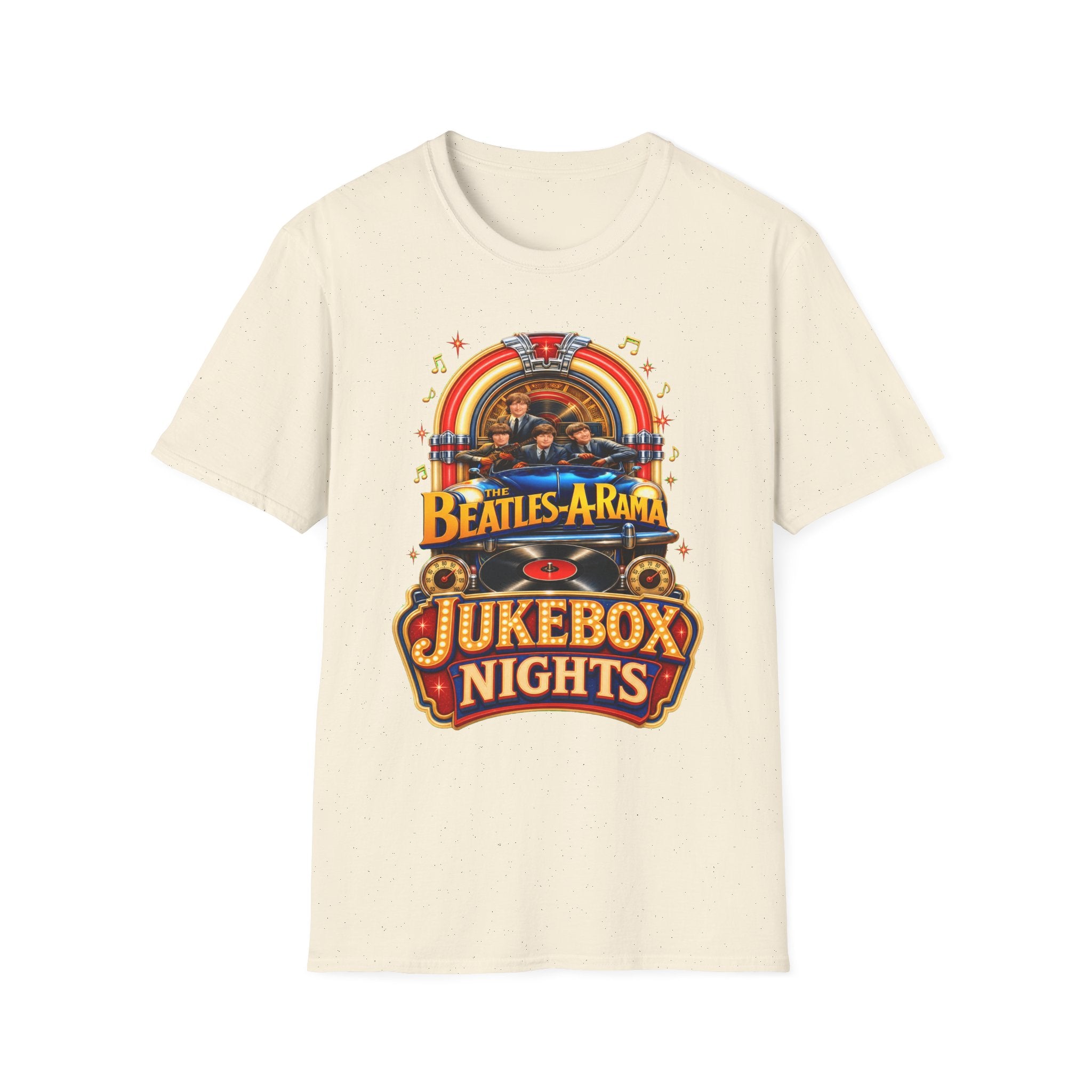 Beatles-A-Rama Jukebox Nights T-Shirt — Retro Music Tee for Fans