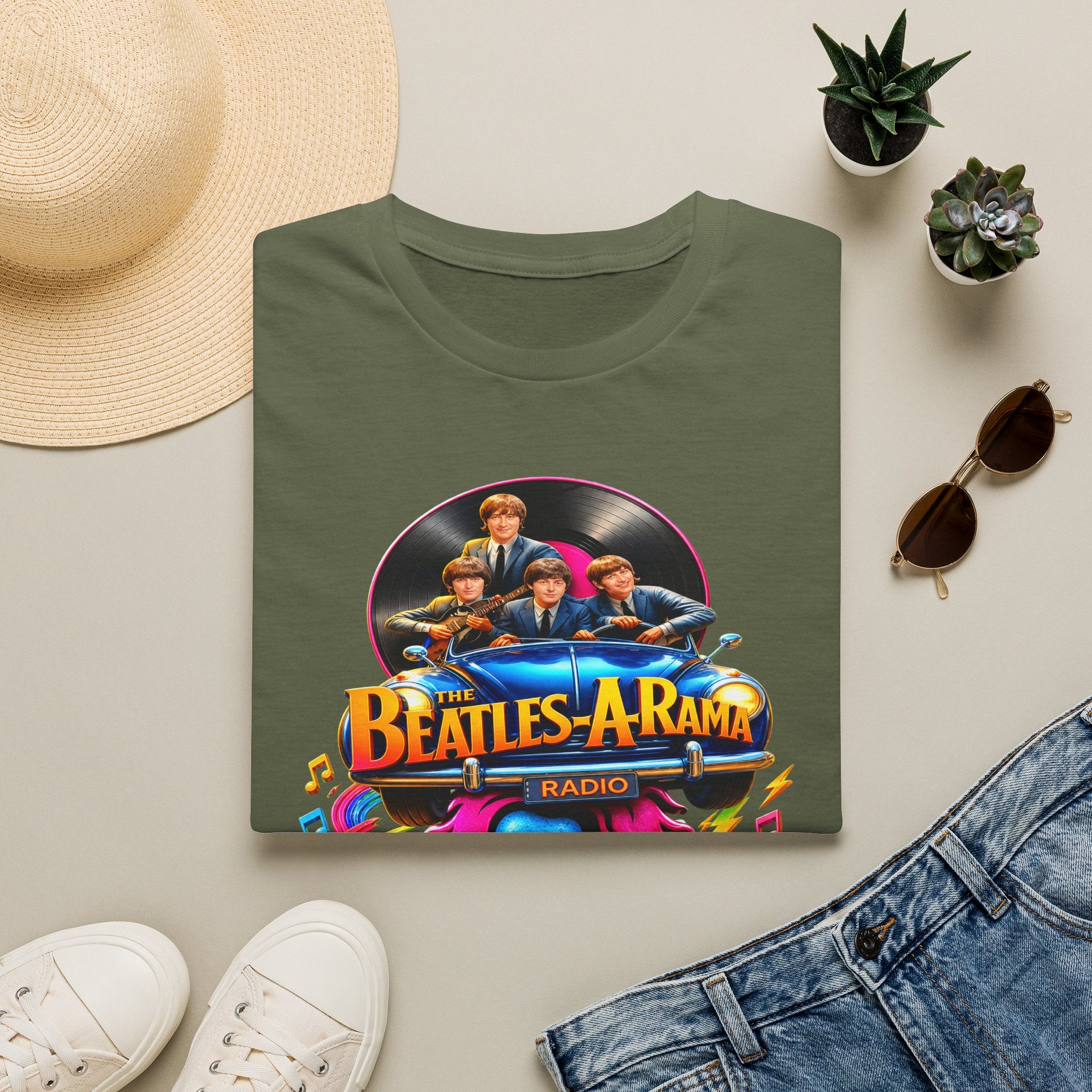 Beatles-A-Rama Retro Rock & Roll Ride Tee