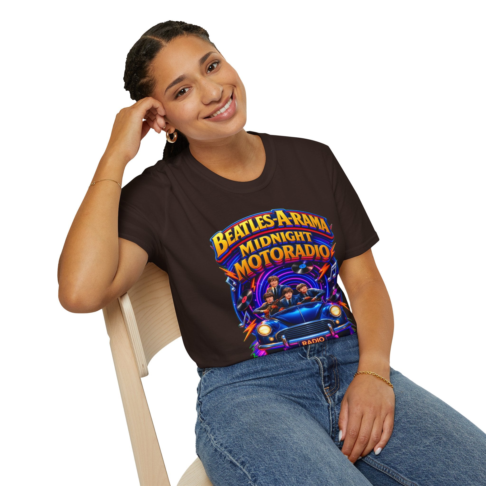 Beatles-A-Rama "Midnight Motoradio" T-Shirt — Vintage Rock Band Tee