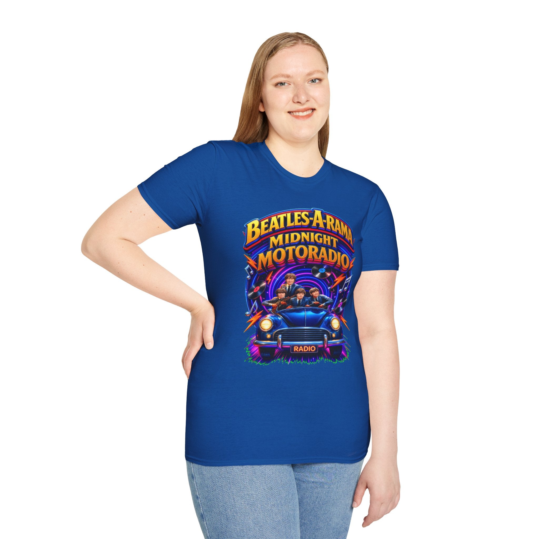 Beatles-A-Rama "Midnight Motoradio" T-Shirt — Vintage Rock Band Tee
