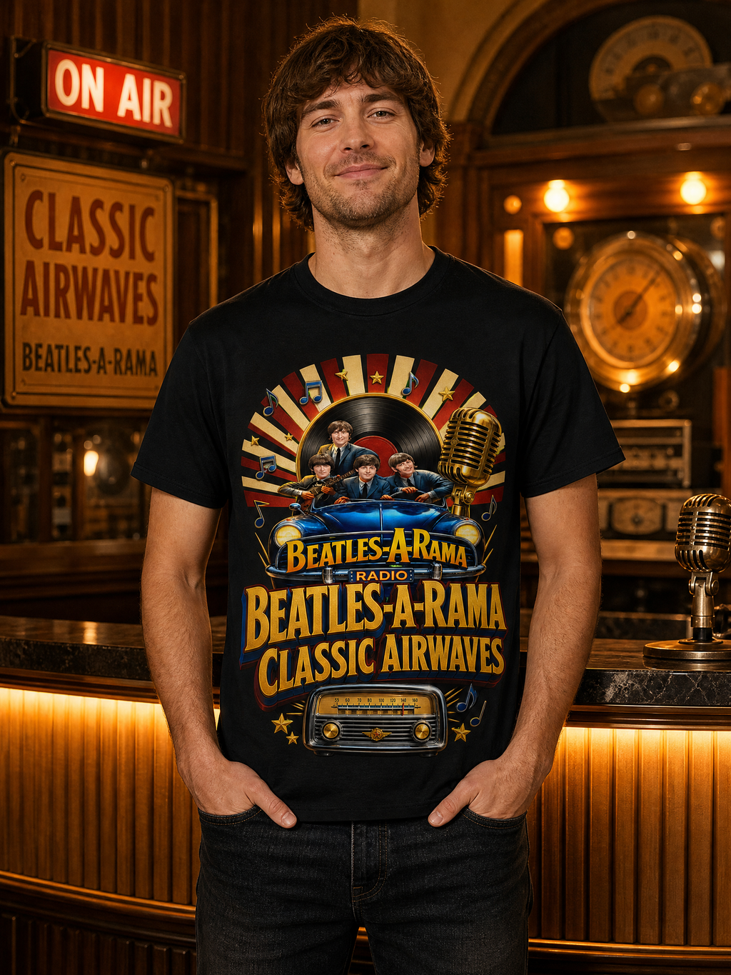 Beatles-A-Rama Classic Airwaves T-Shirt