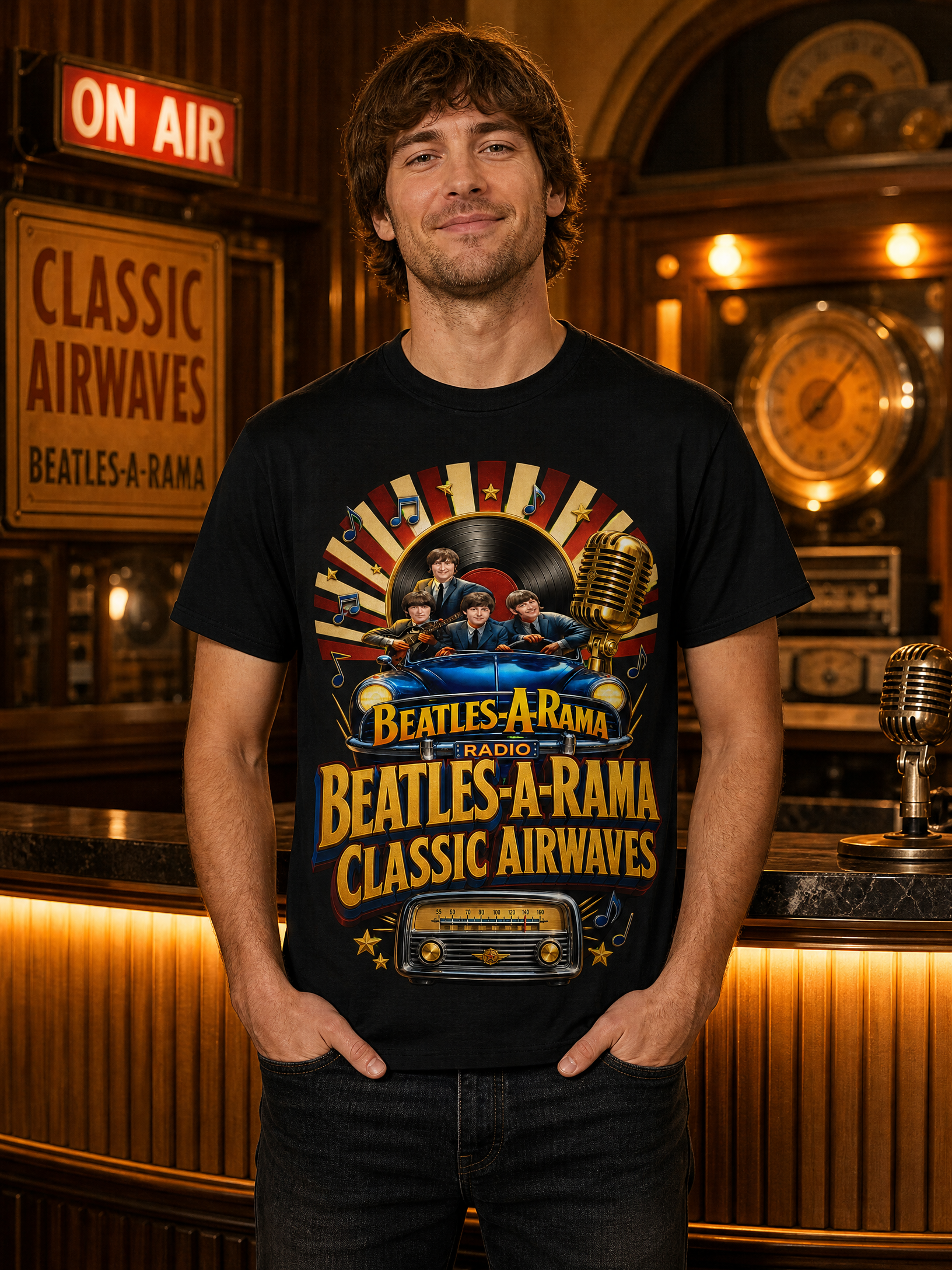 Beatles-A-Rama Classic Airwaves T-Shirt