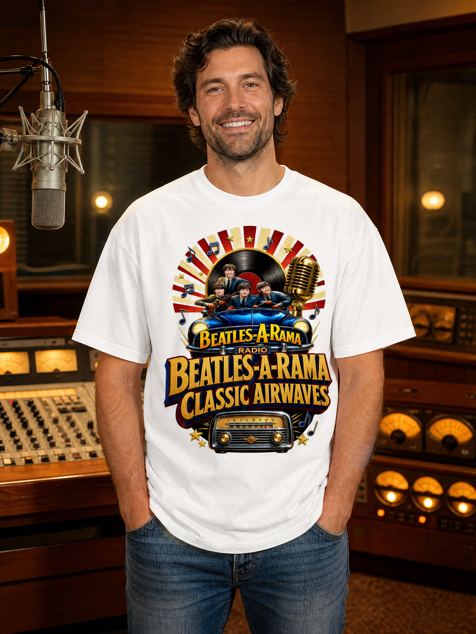 Beatles-A-Rama Classic Airwaves T-Shirt