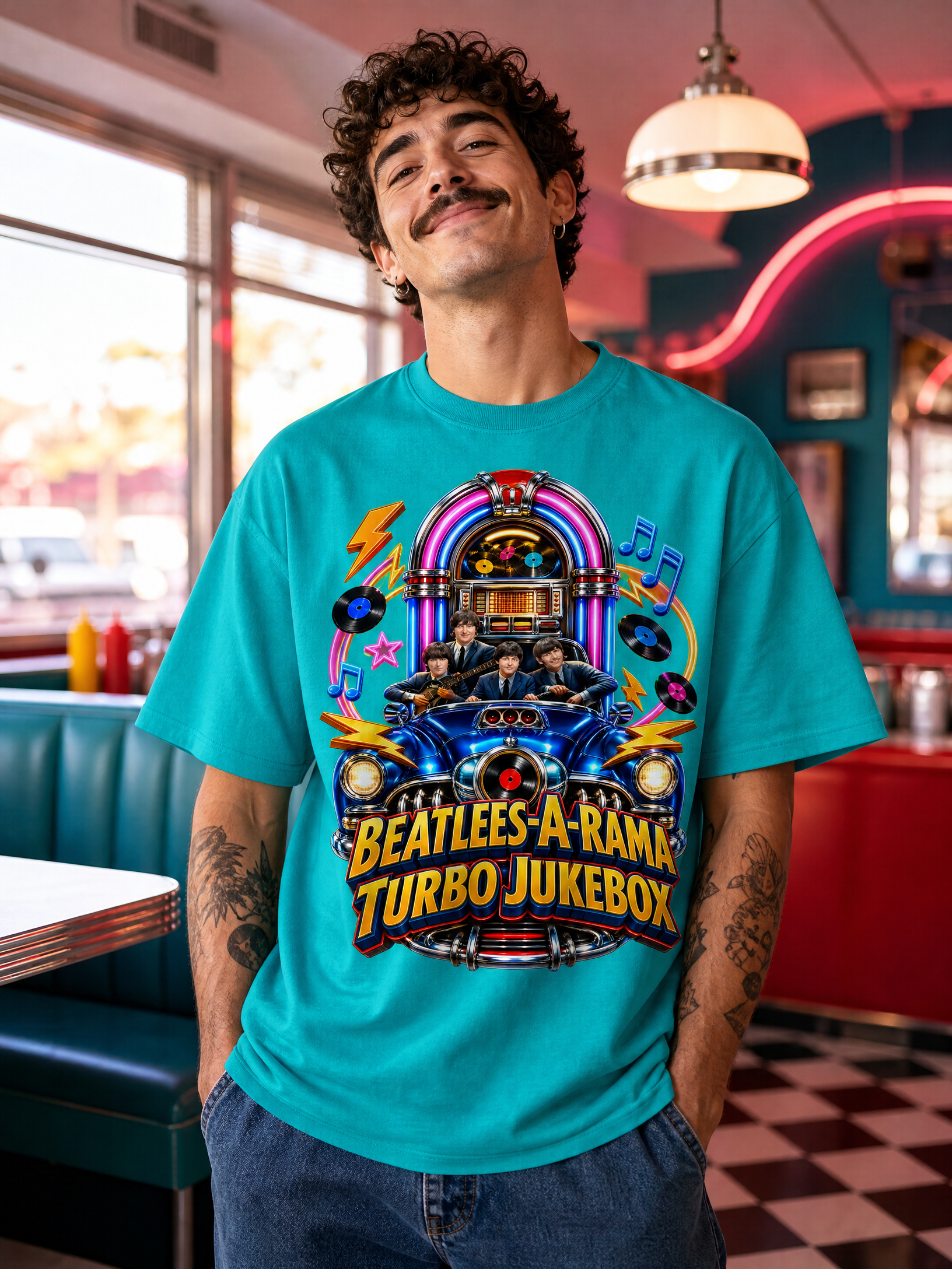 Beatles-A-Rama Turbo Jukebox T-Shirt