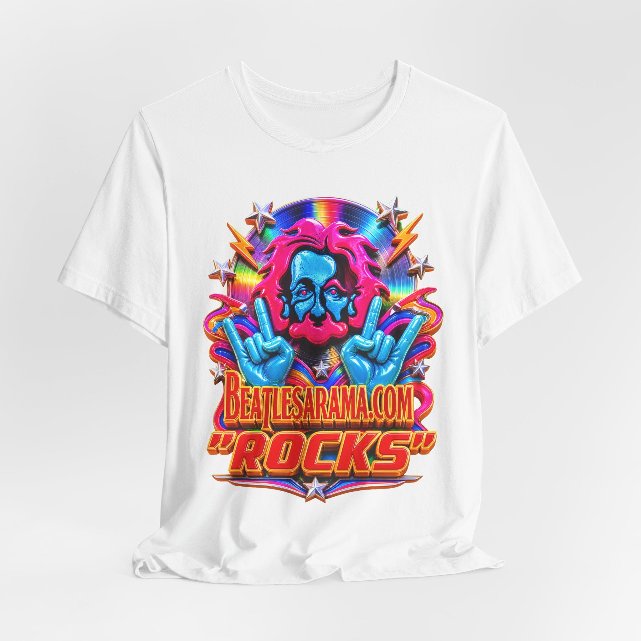 Beatlesarama.com "Rocks" T-Shirt — Retro Psychedelic Band Tee