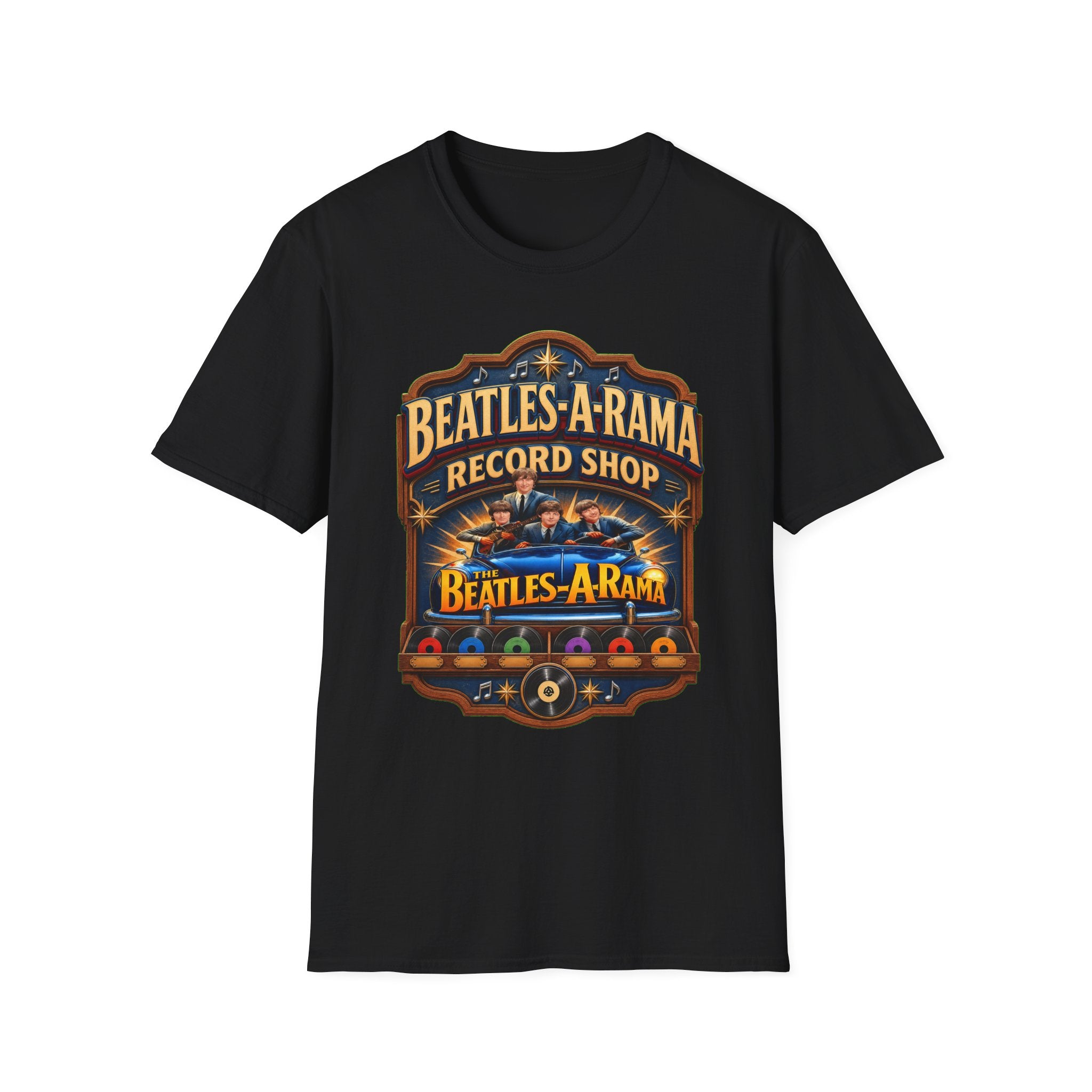 Beatles‑A‑Rama Vintage Record Shop Graphic Tee