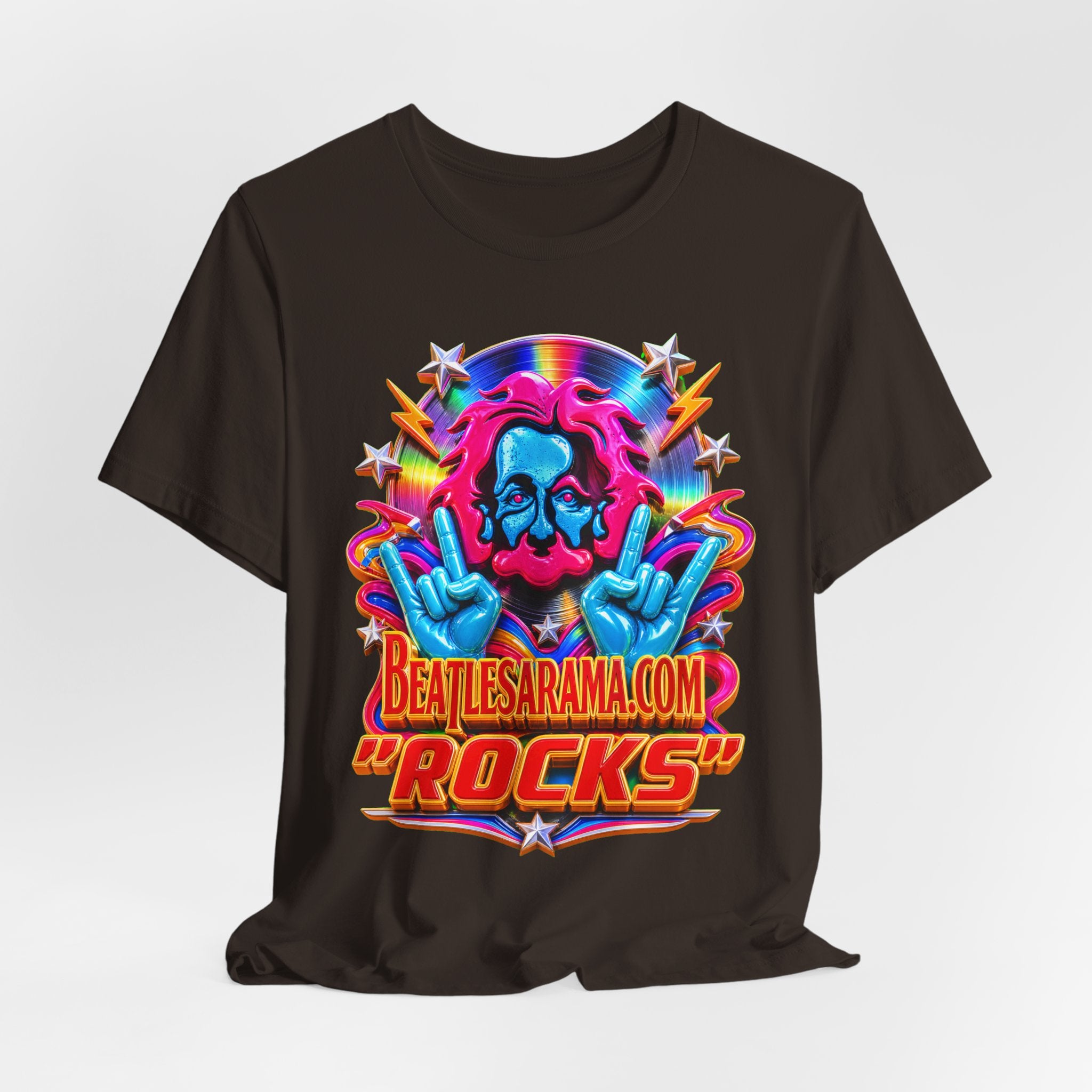 Beatlesarama.com "Rocks" T-Shirt — Retro Psychedelic Band Tee