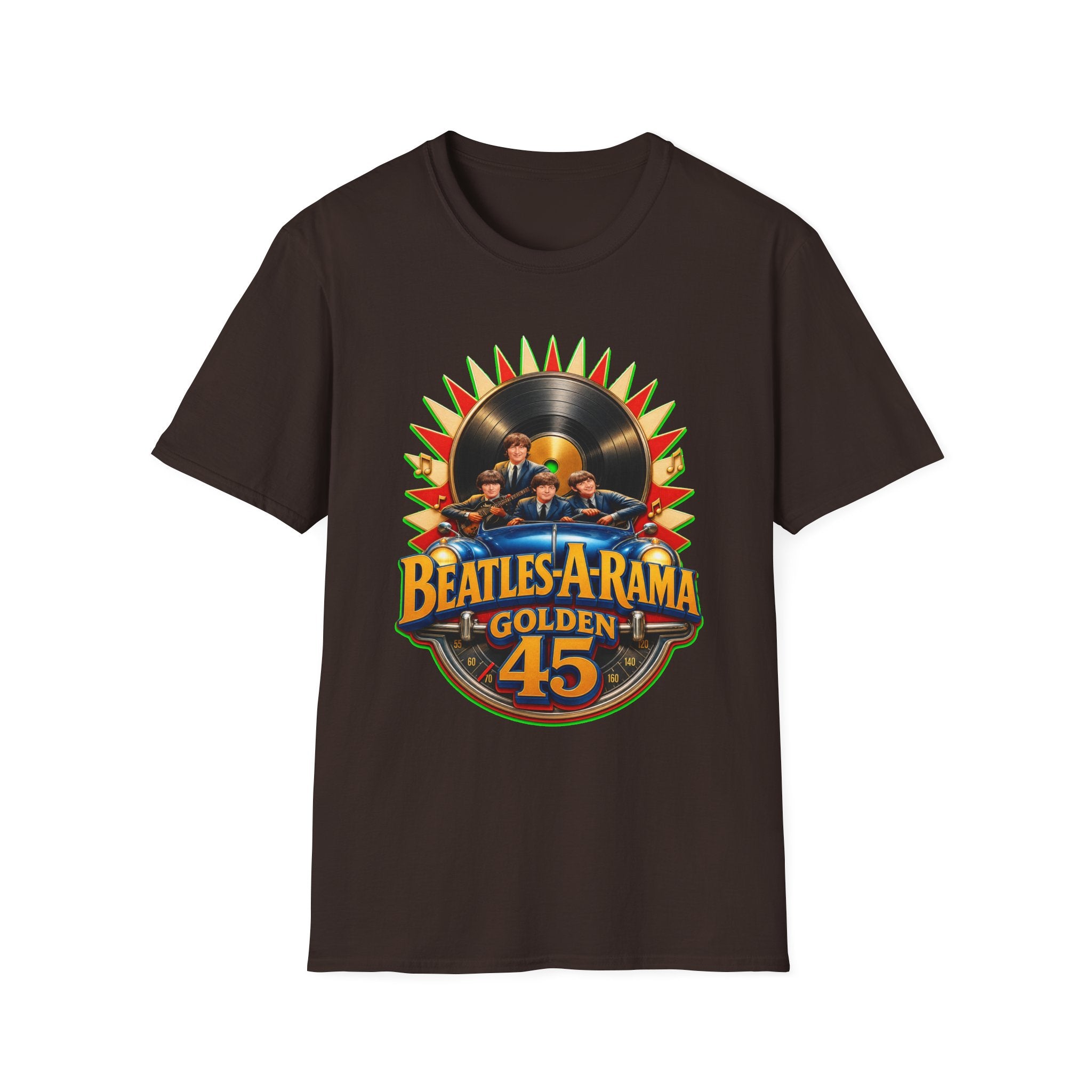 Beatles-A-Rama Golden 45 T-Shirt — Retro Vinyl Band Tee
