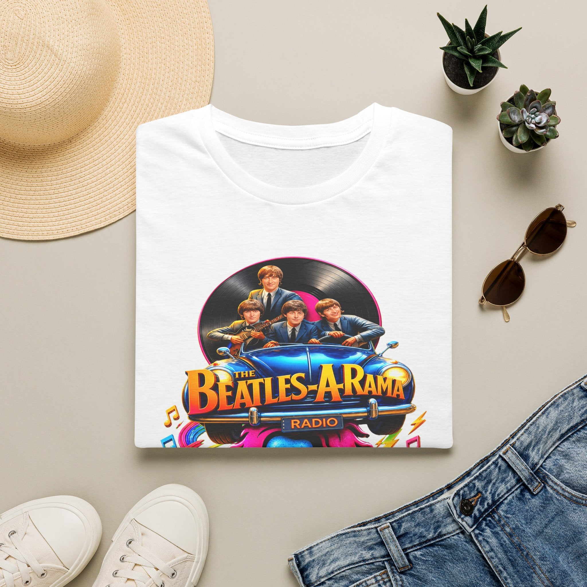 Beatles-A-Rama Retro Rock & Roll Ride Tee