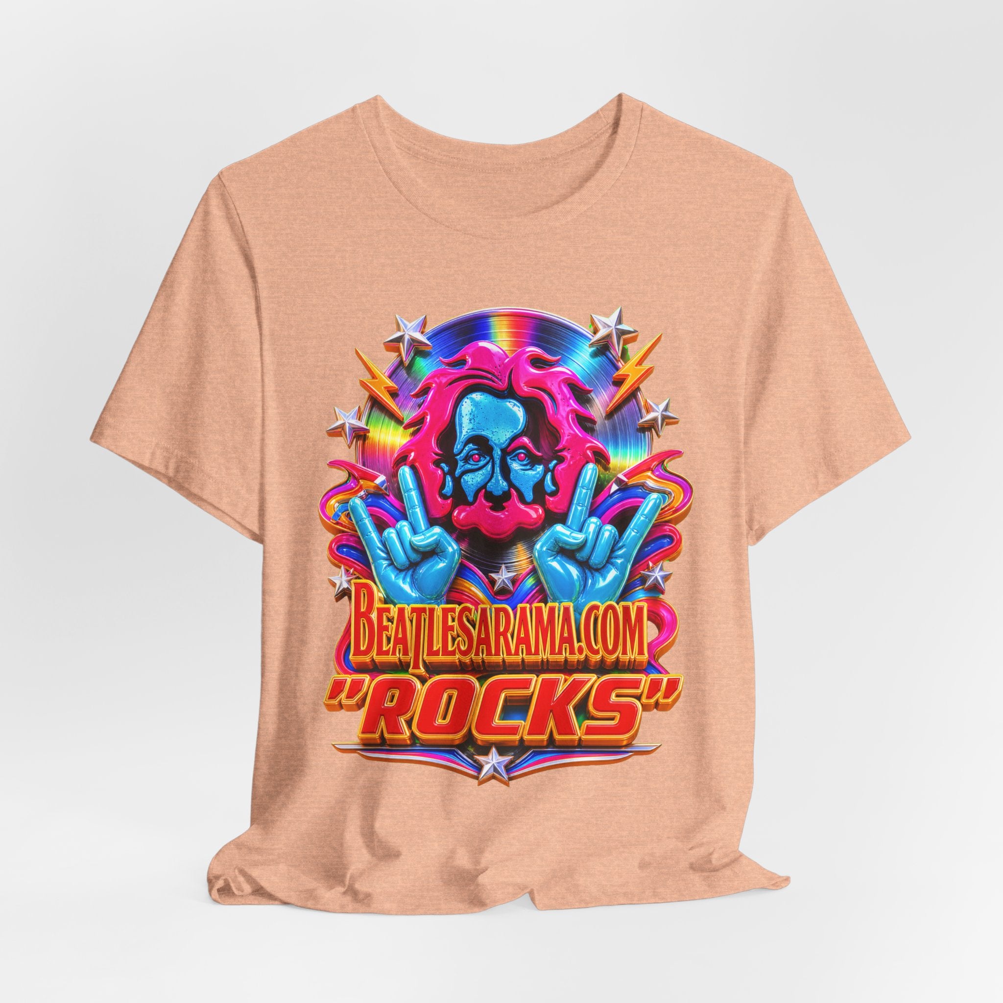 Beatlesarama.com "Rocks" T-Shirt — Retro Psychedelic Band Tee