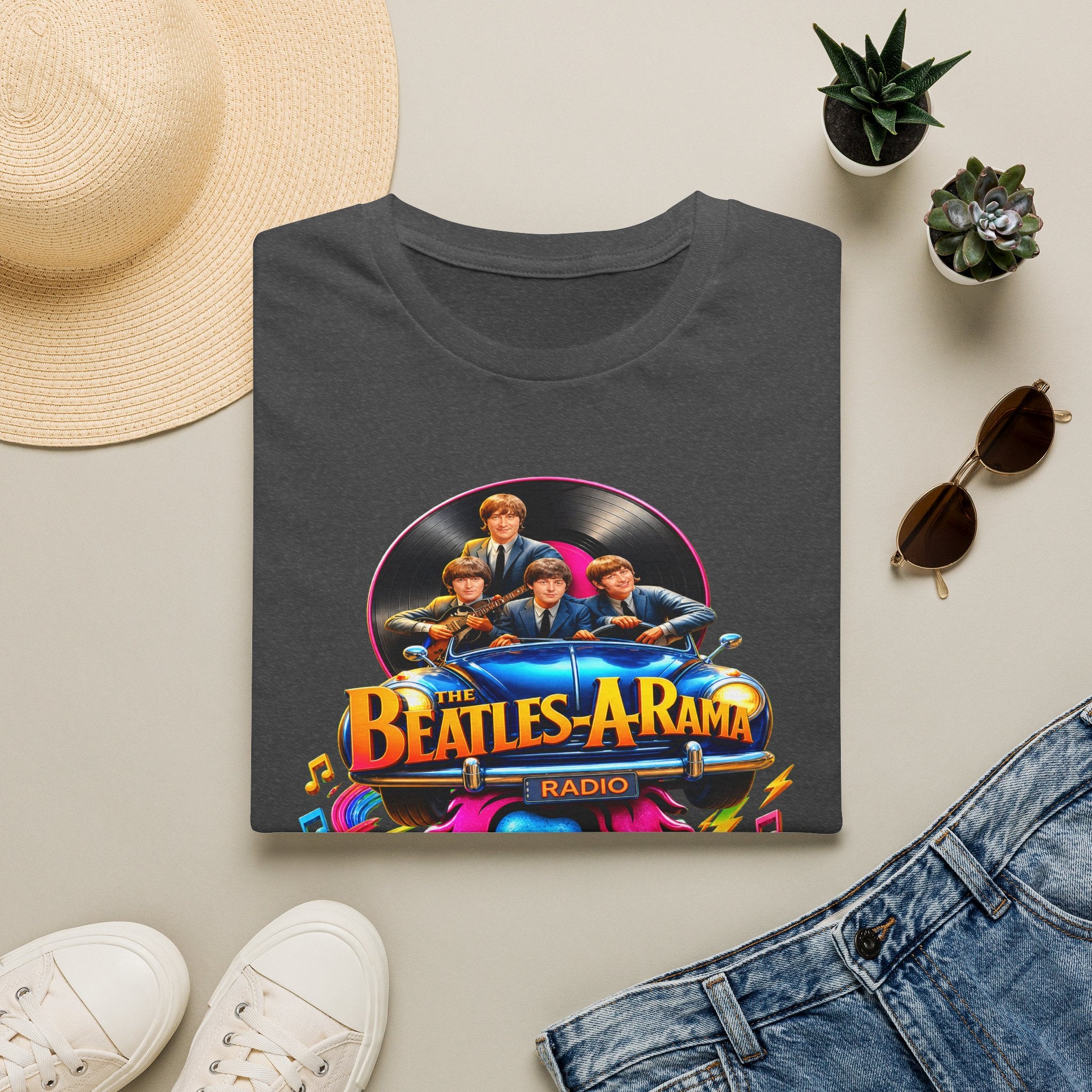 Beatles-A-Rama Retro Rock & Roll Ride Tee