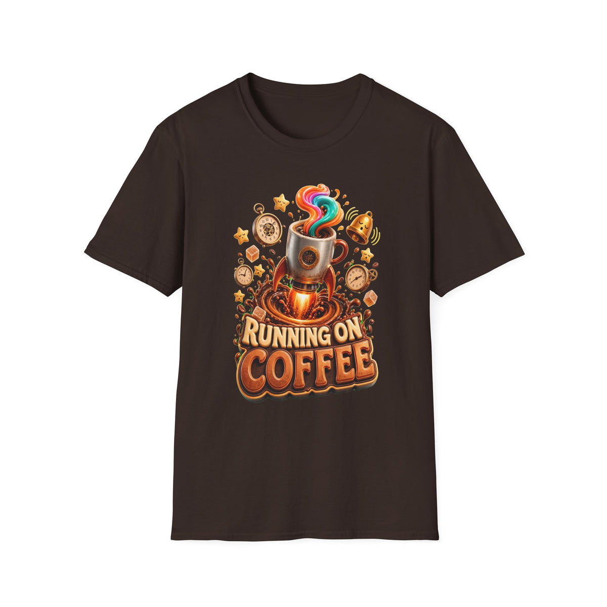 Running on Coffee T-Shirt — Funny Coffee Lover Tee