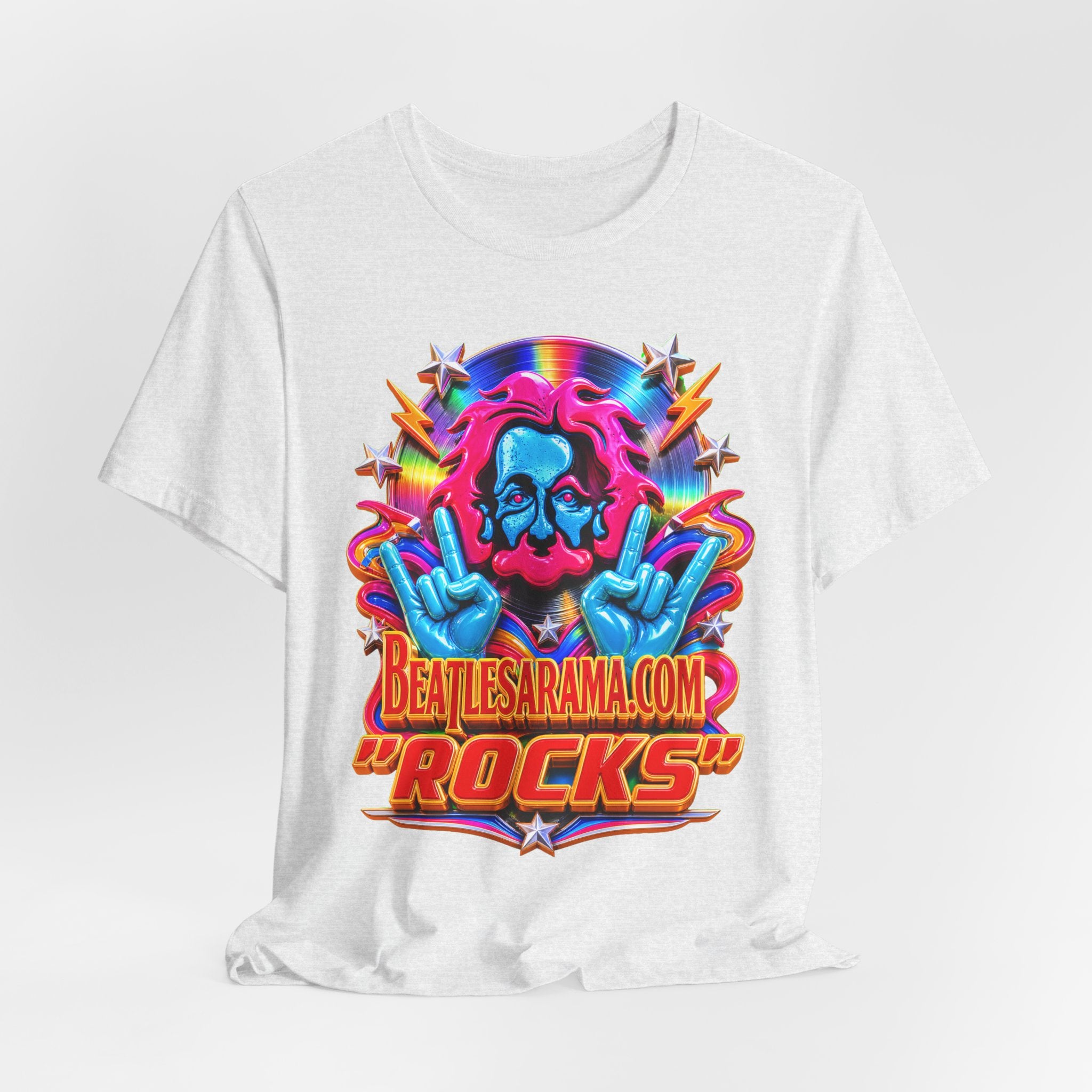 Beatlesarama.com "Rocks" T-Shirt — Retro Psychedelic Band Tee