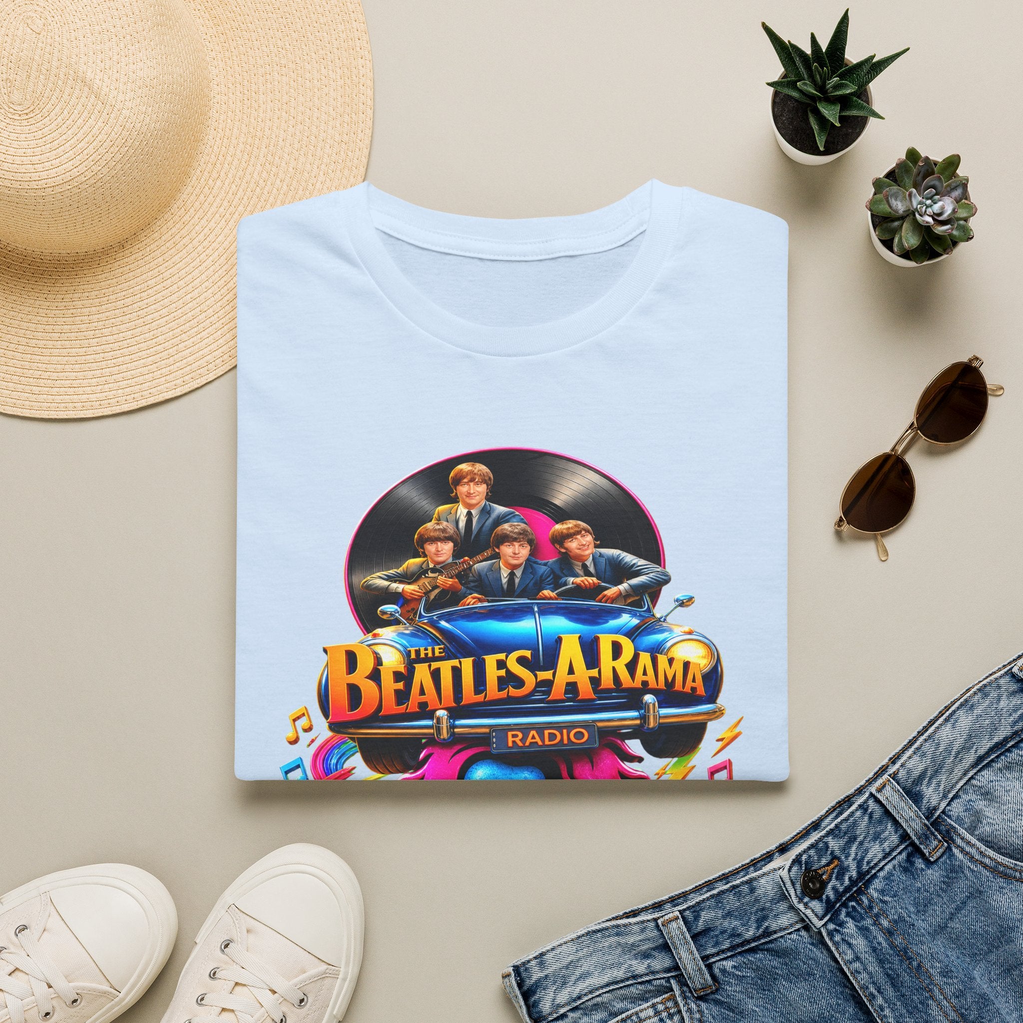 Beatles-A-Rama Retro Rock & Roll Ride Tee