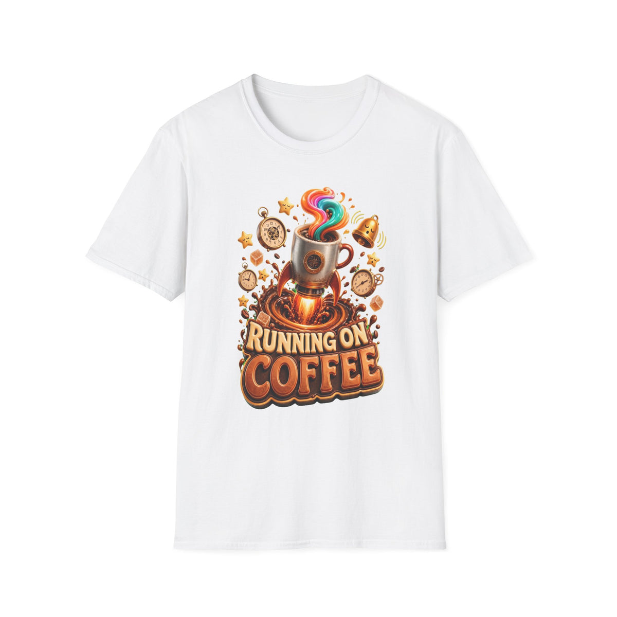 Running on Coffee T-Shirt — Funny Coffee Lover Tee