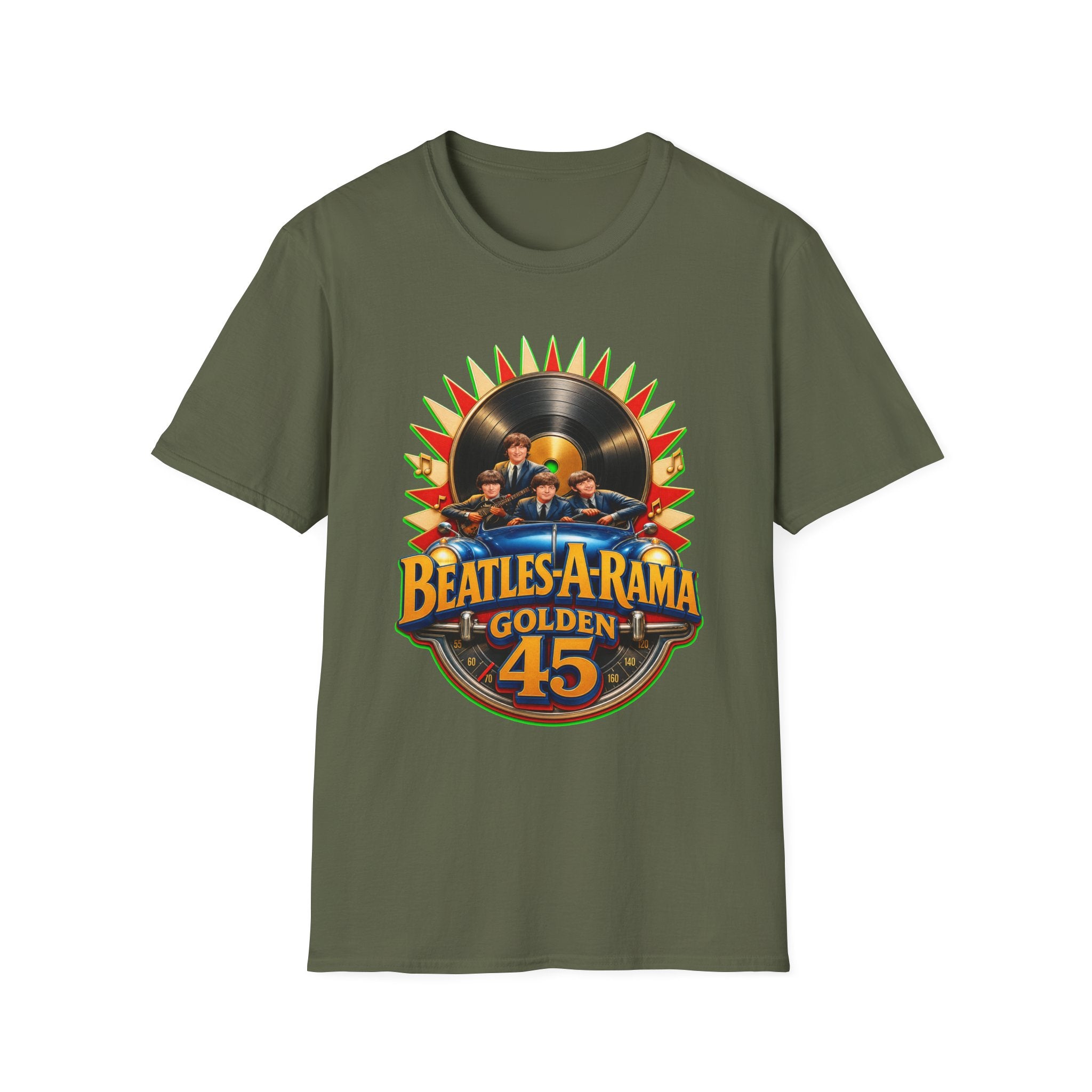 Beatles-A-Rama Golden 45 T-Shirt — Retro Vinyl Band Tee