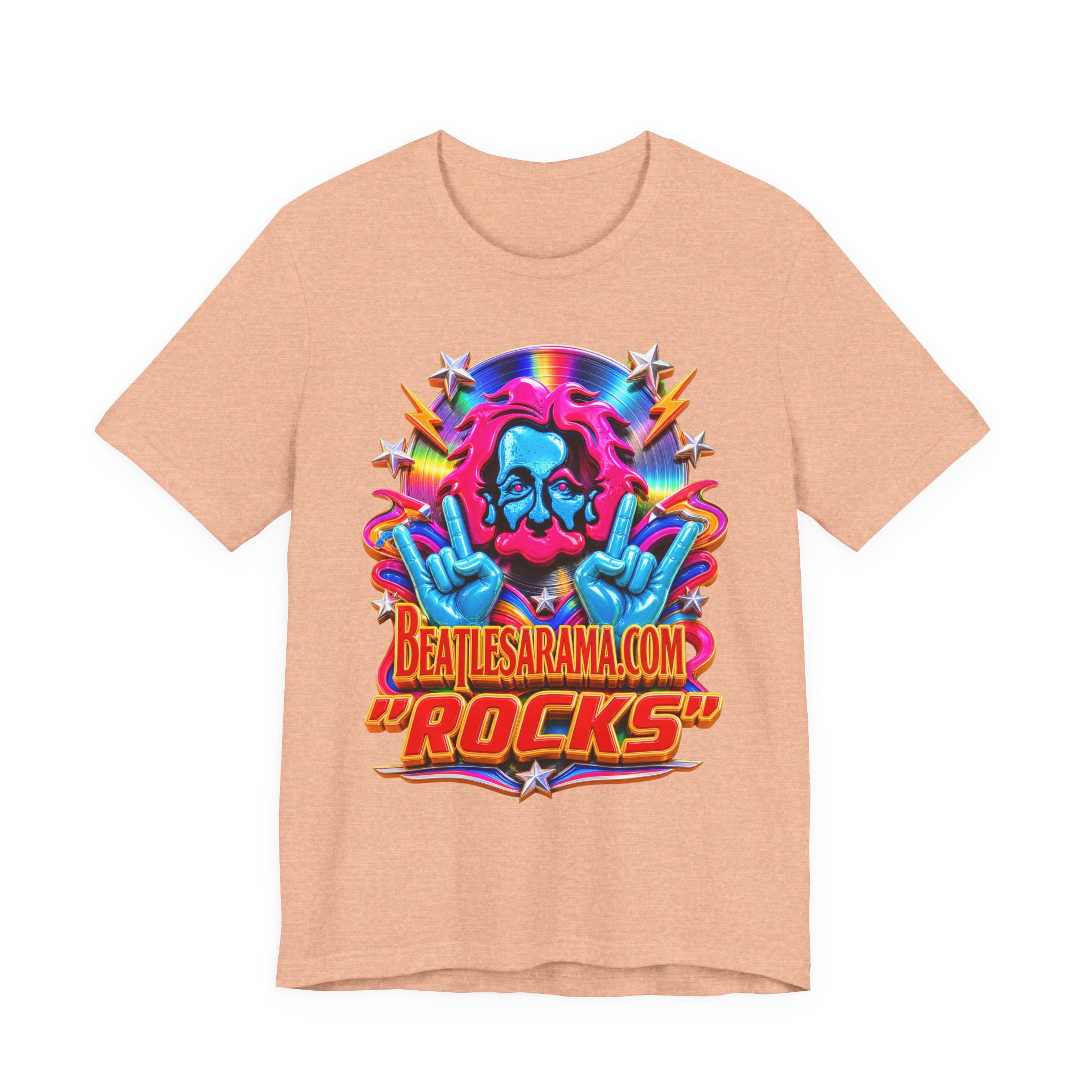 Beatlesarama.com "Rocks" T-Shirt — Retro Psychedelic Band Tee