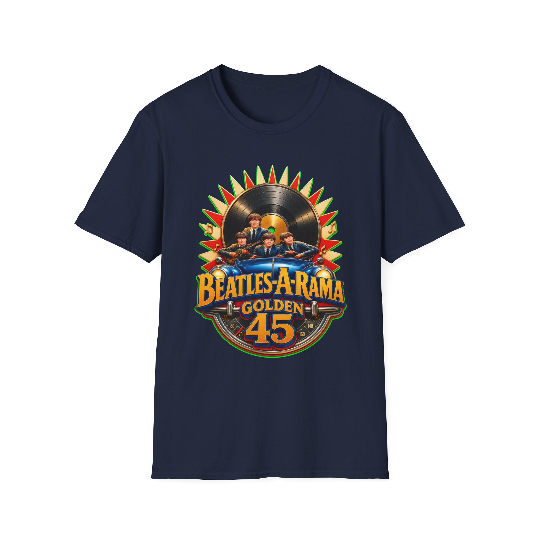 Beatles-A-Rama Golden 45 T-Shirt — Retro Vinyl Band Tee