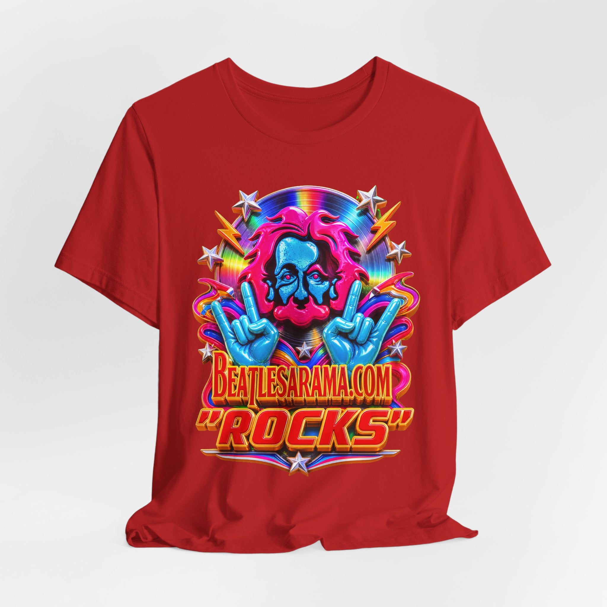 Beatlesarama.com "Rocks" T-Shirt — Retro Psychedelic Band Tee